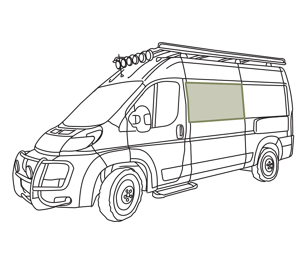 VITRE DE PORTE ARRIERE GAUCHE POUR PEUGEOT PARTNER S1 COMBISPACE 710384