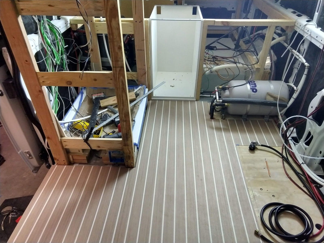 Installing Lonseal Marine Vinyl Flooring In Camper Van