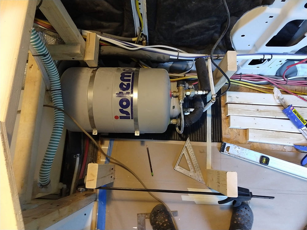 Using a Marine Isotemp 20L Water Heater in Camper Van Conversion