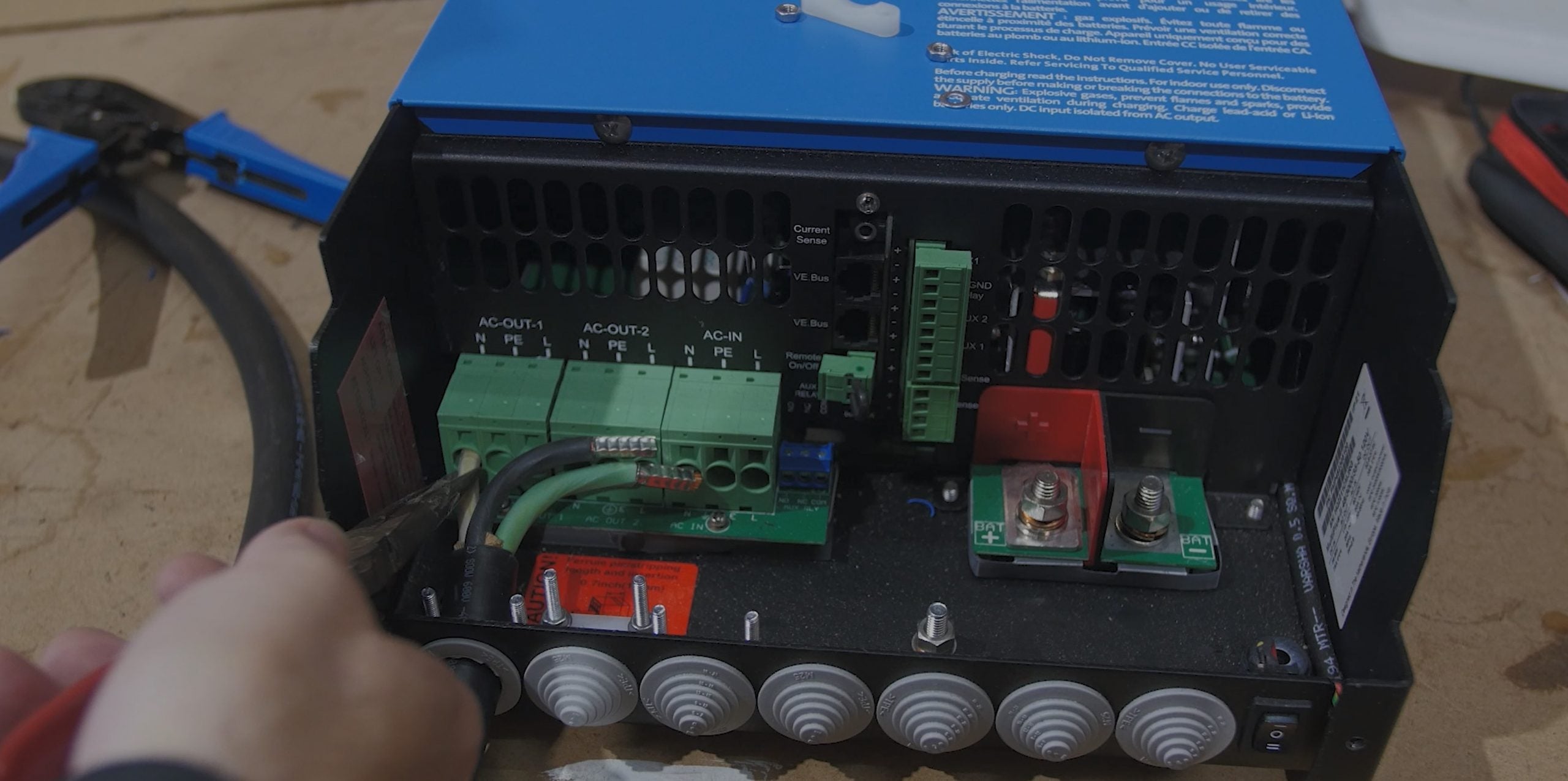 Tips for Wiring the AC Terminals on a Victron Energy MultiPlus II