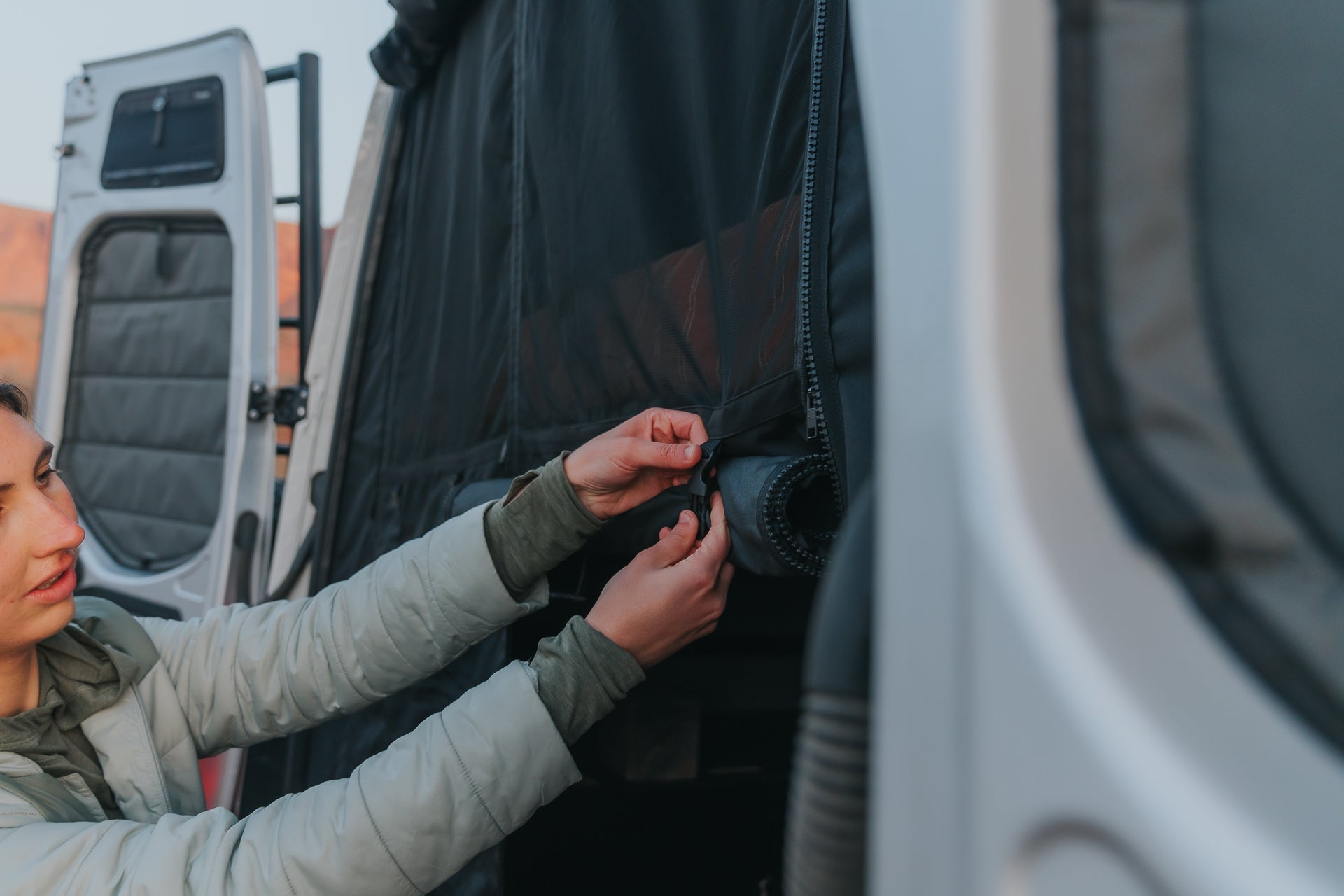 VanEssential Mercedes Sprinter Bug Screen - Rear Doors
