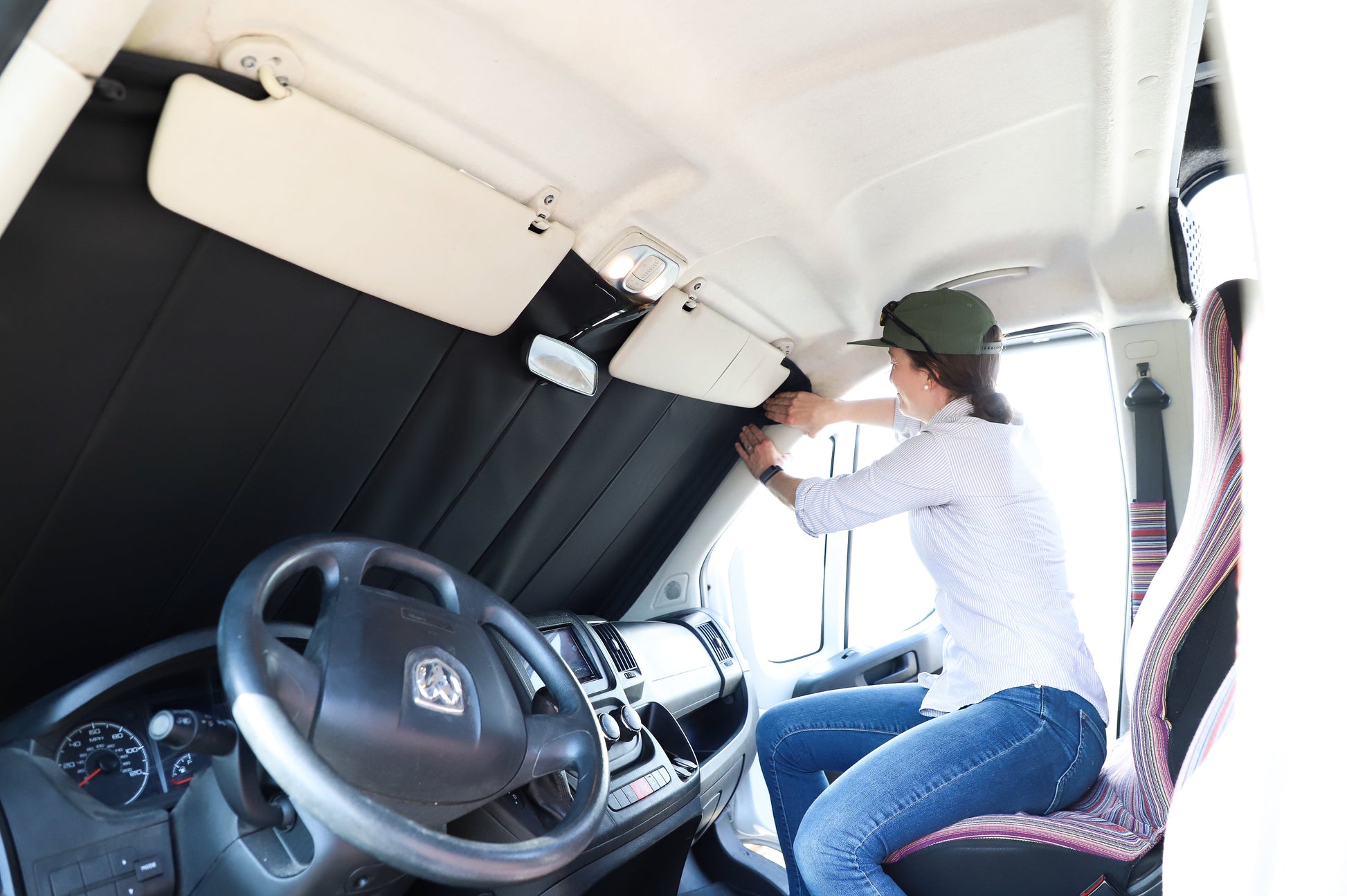 VanEssential Ram Promaster Reflective Front Windshield Cover