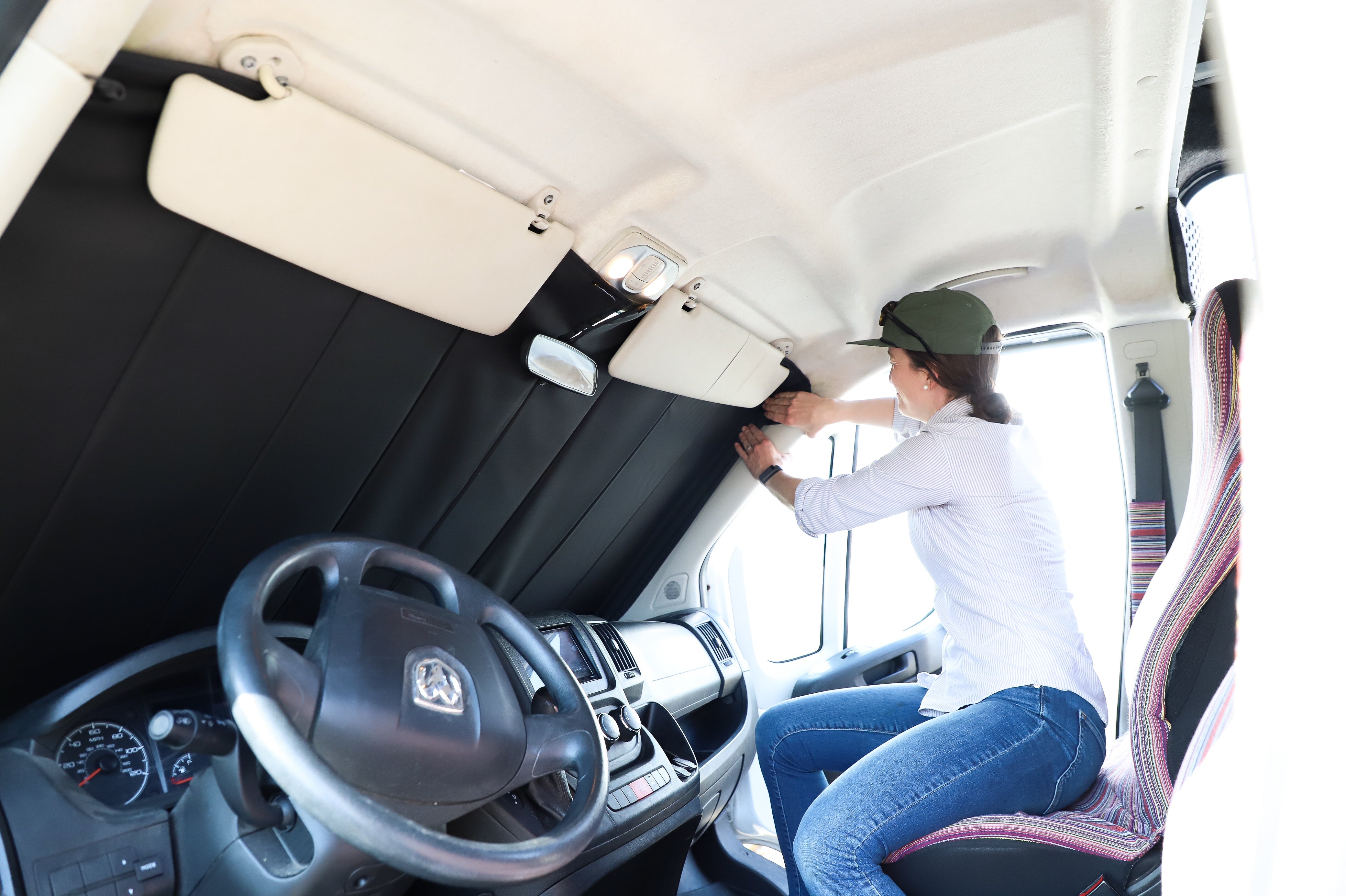 VanEssential Ram Promaster Reflective Front Windshield Cover