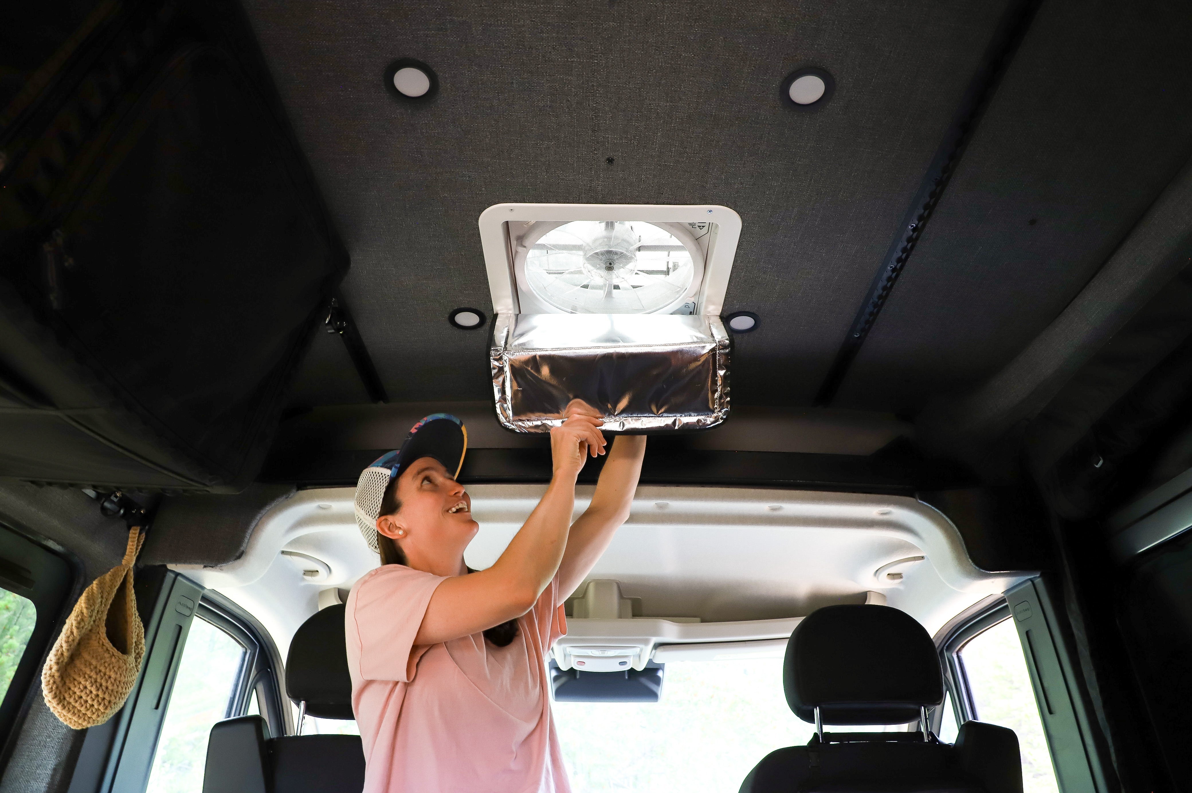 VanEssential Reflective Roof Vent Cover for Maxxfan/Fantastic Fans