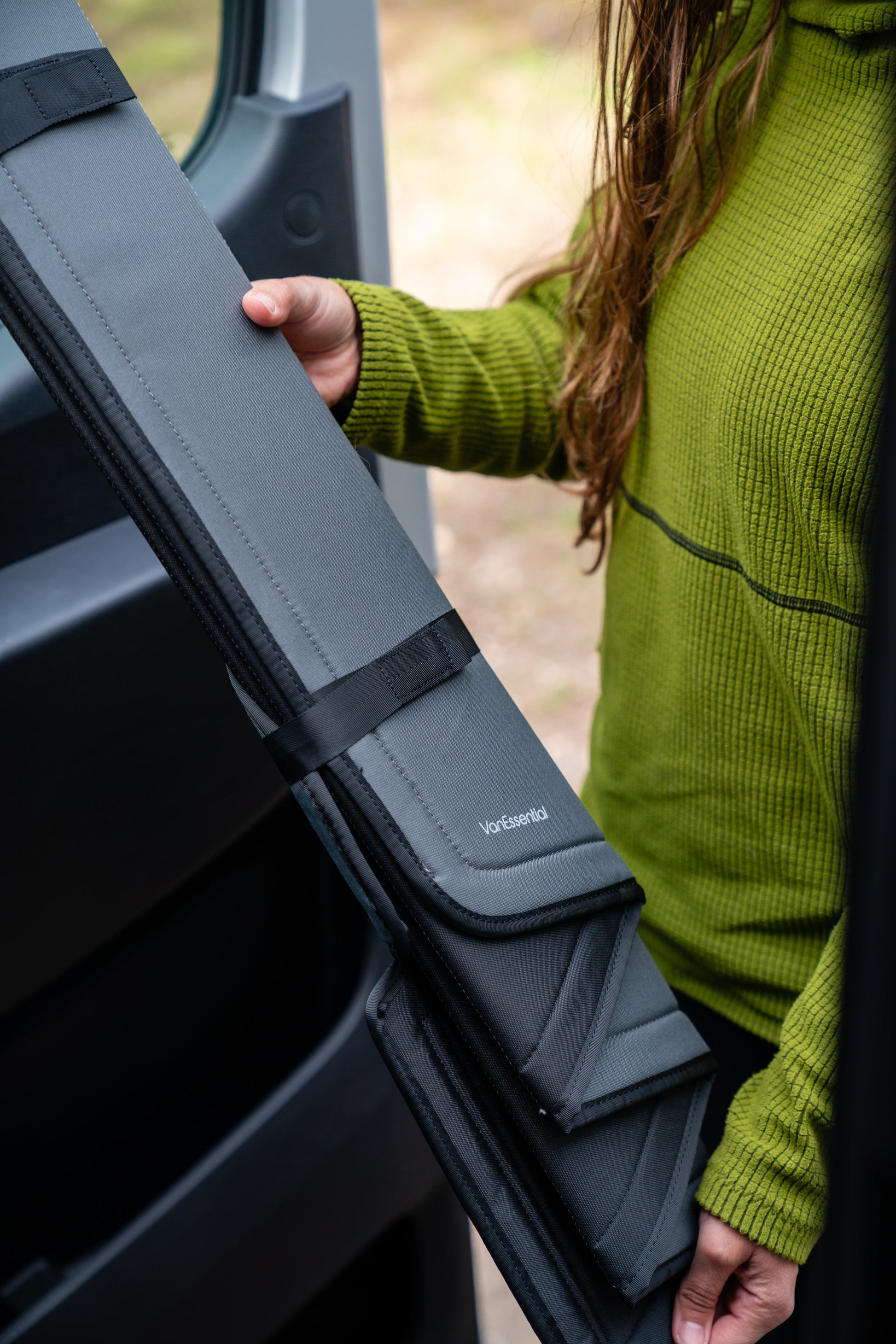 VanEssential Mercedes Sprinter Stealth Front Door Window Covers (Pair)