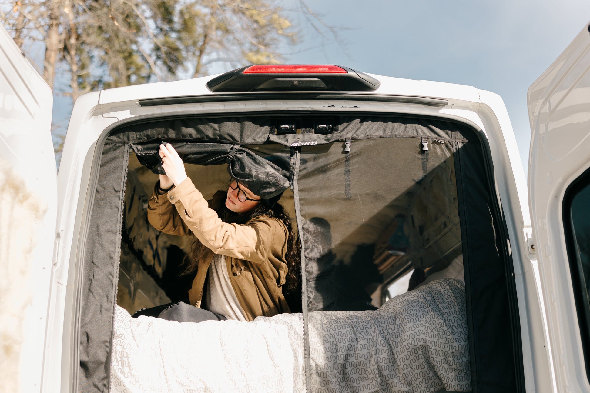 VanEssential Ford Transit Bug Screen - Rear Doors