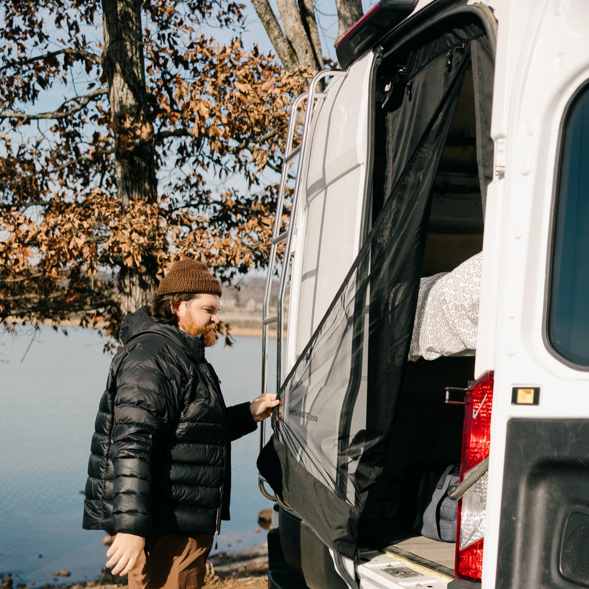 VanEssential Ford Transit Bug Screen - Rear Doors