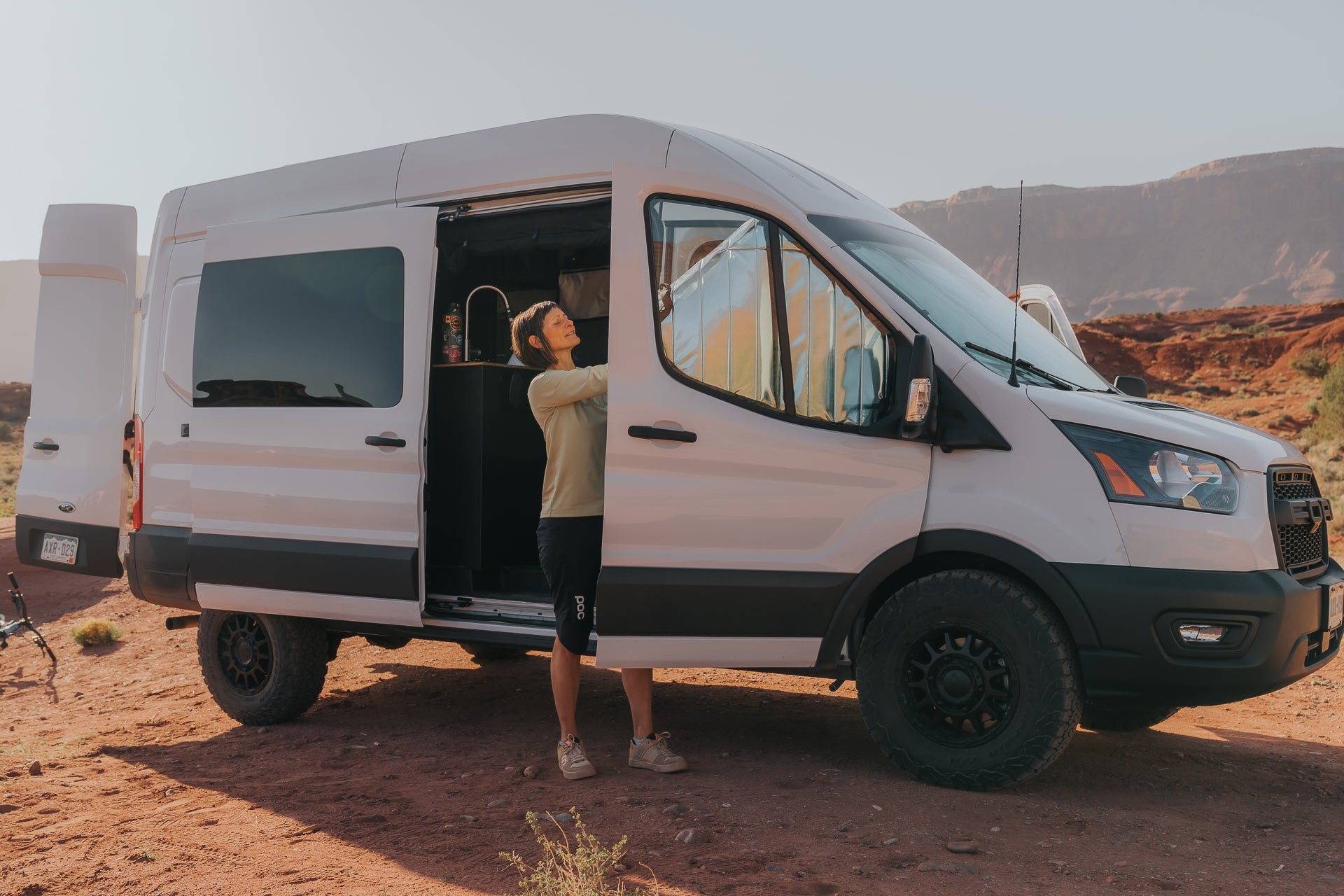 VanEssential Ford Transit Reflective Front Door Window Covers (Pair)