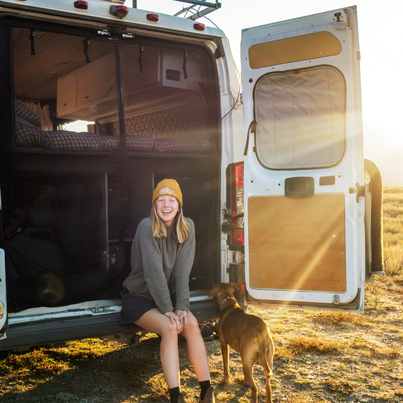 VanEssential Ram Promaster Stealth Rear Door Window Covers (Pair)