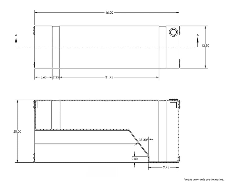 35 Gallon Wheel Well Water Tank - Sprinter/Transit (Driver Side)