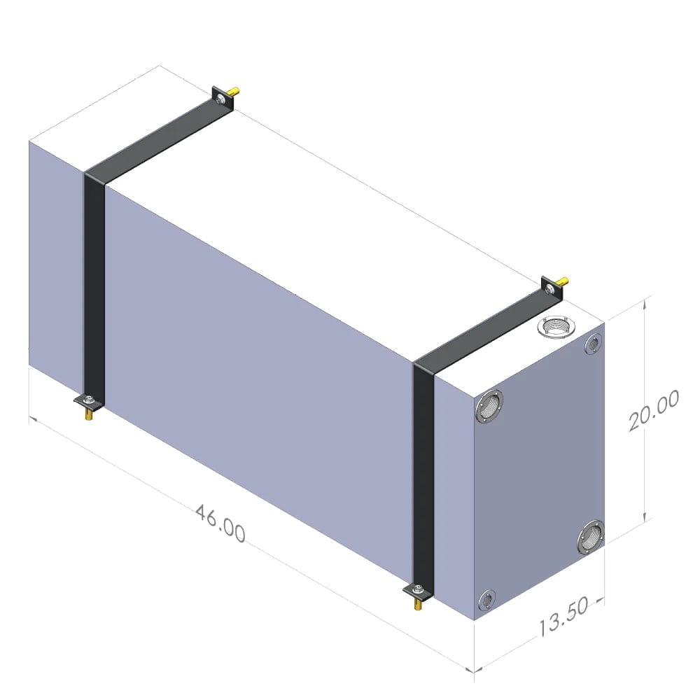 35 Gallon Wheel Well Water Tank - Sprinter/Transit (Passenger Side)