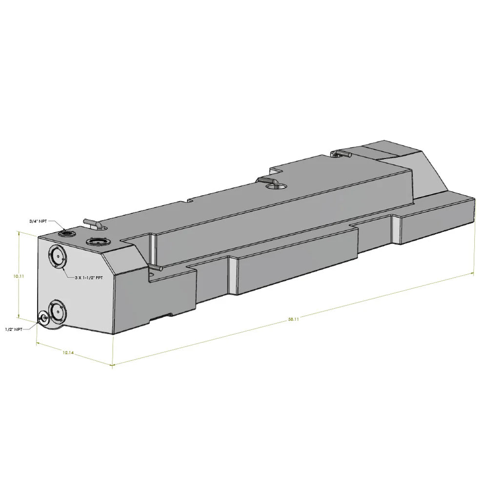 20 Gallon Undercarriage Water Tank - Transit (Passenger Side)