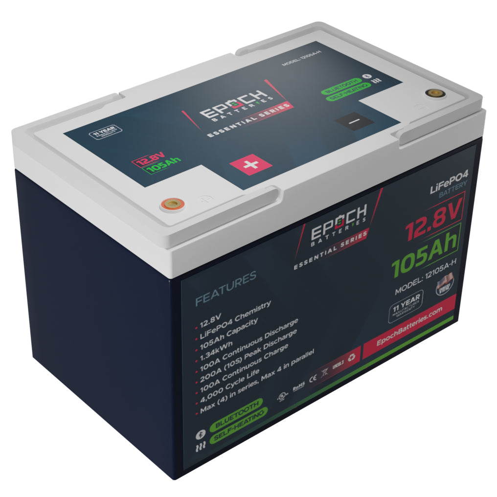 Epoch 105Ah Lithium Battery "Essential Series" (12-Volt)