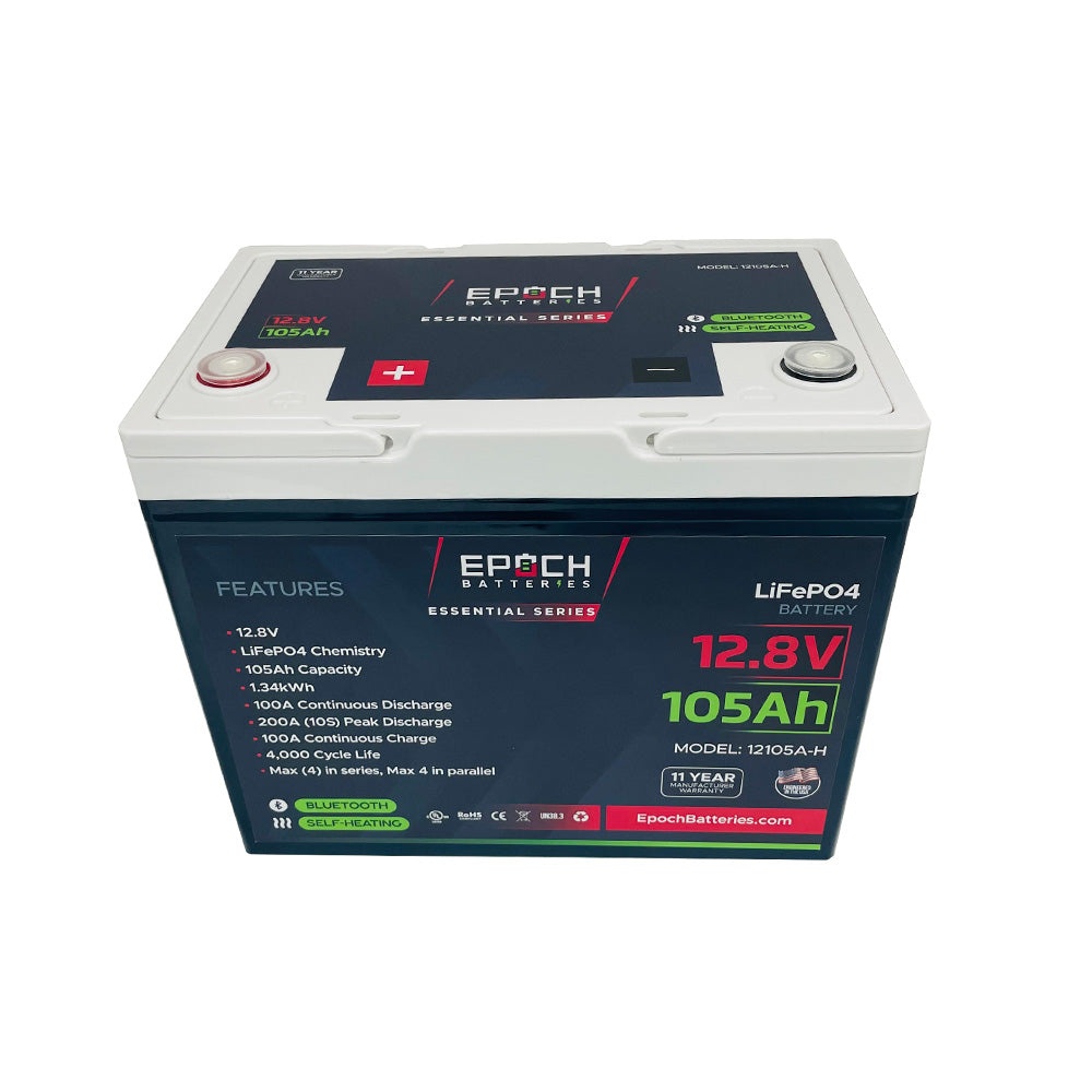 Epoch 105Ah Lithium Battery "Essential Series" (12-Volt)