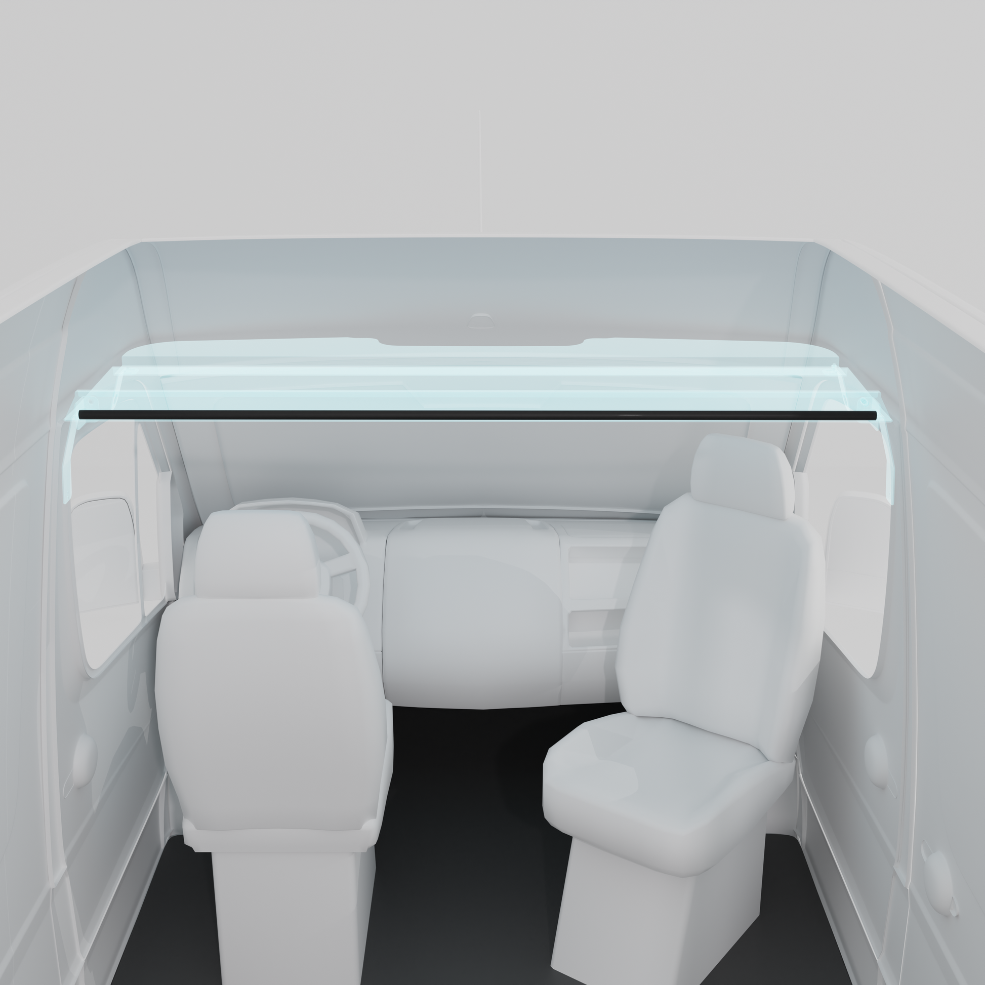 Van Wife Components Curtain Rod for After Market Headliner Shelf