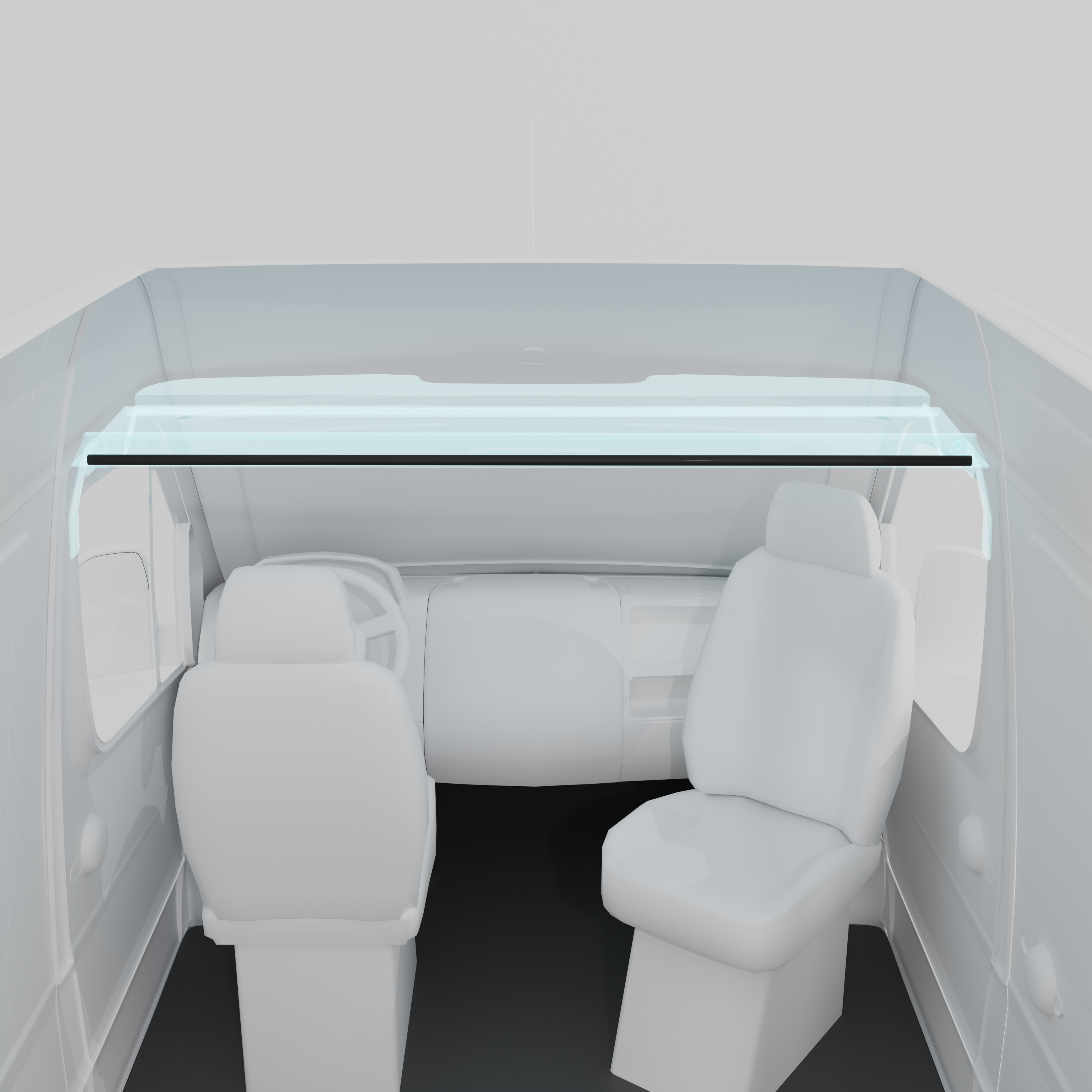 Van Wife Components Curtain Rod for After Market Headliner Shelf
