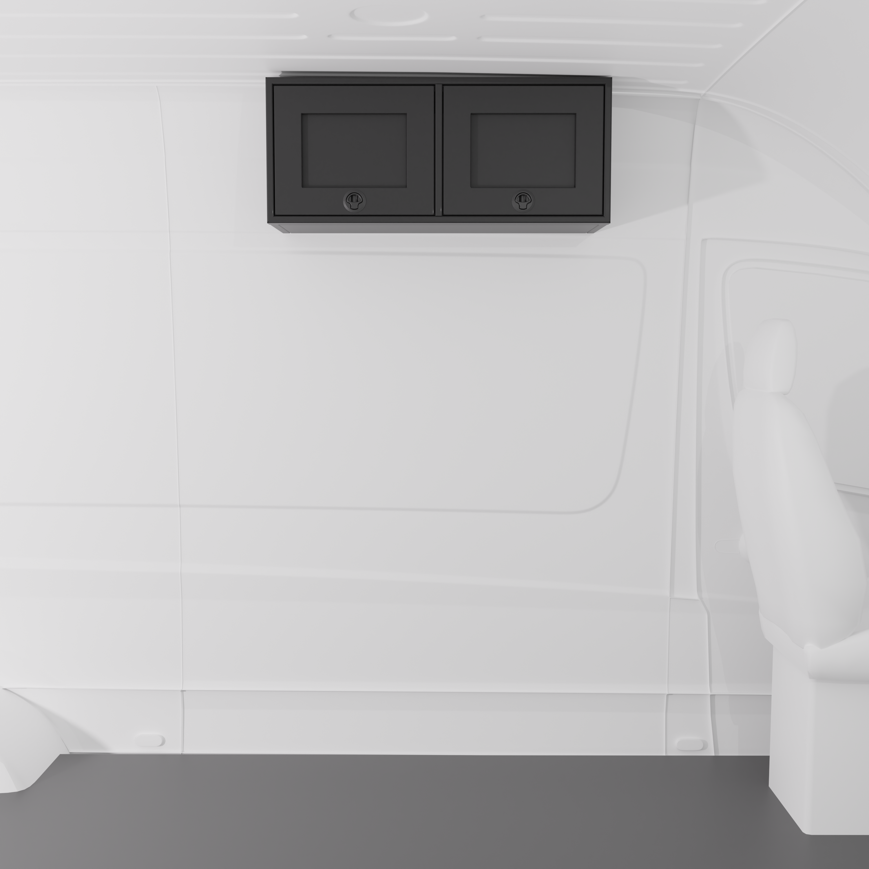 Van Wife Components - 36" Aluminum Upper Cabinet