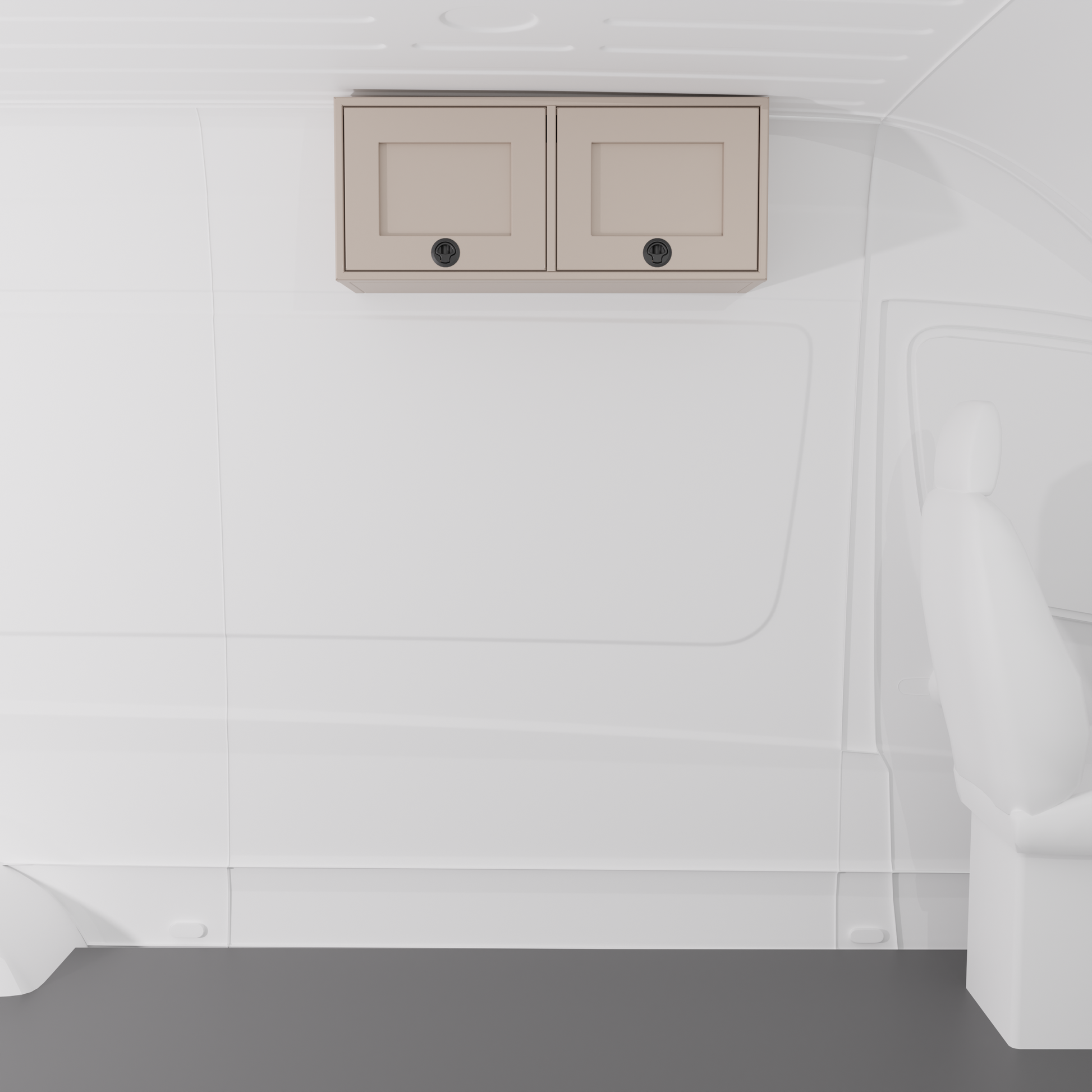Van Wife Components - 36" Aluminum Upper Cabinet