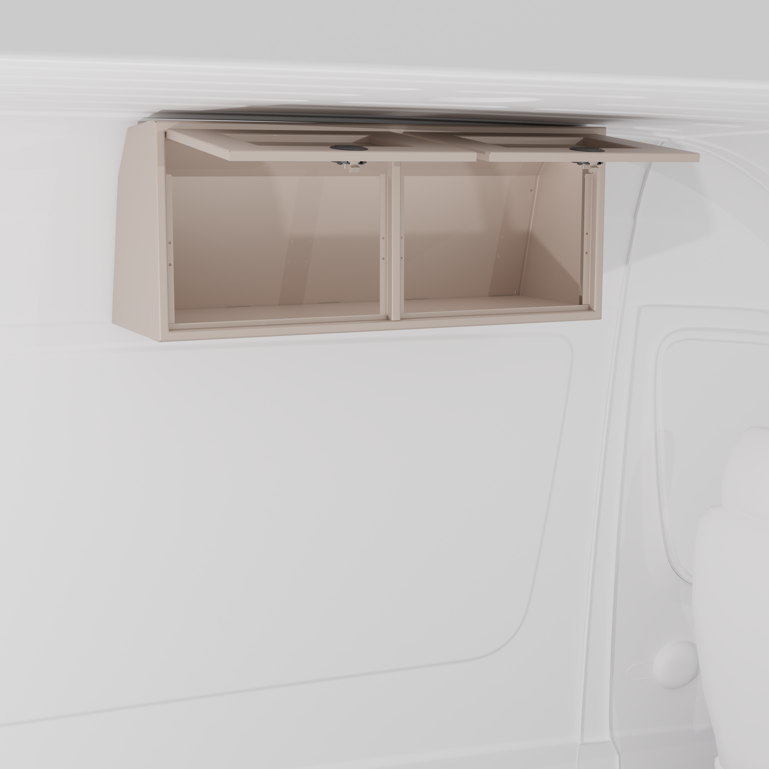 Van Wife Components - 36" Aluminum Upper Cabinet