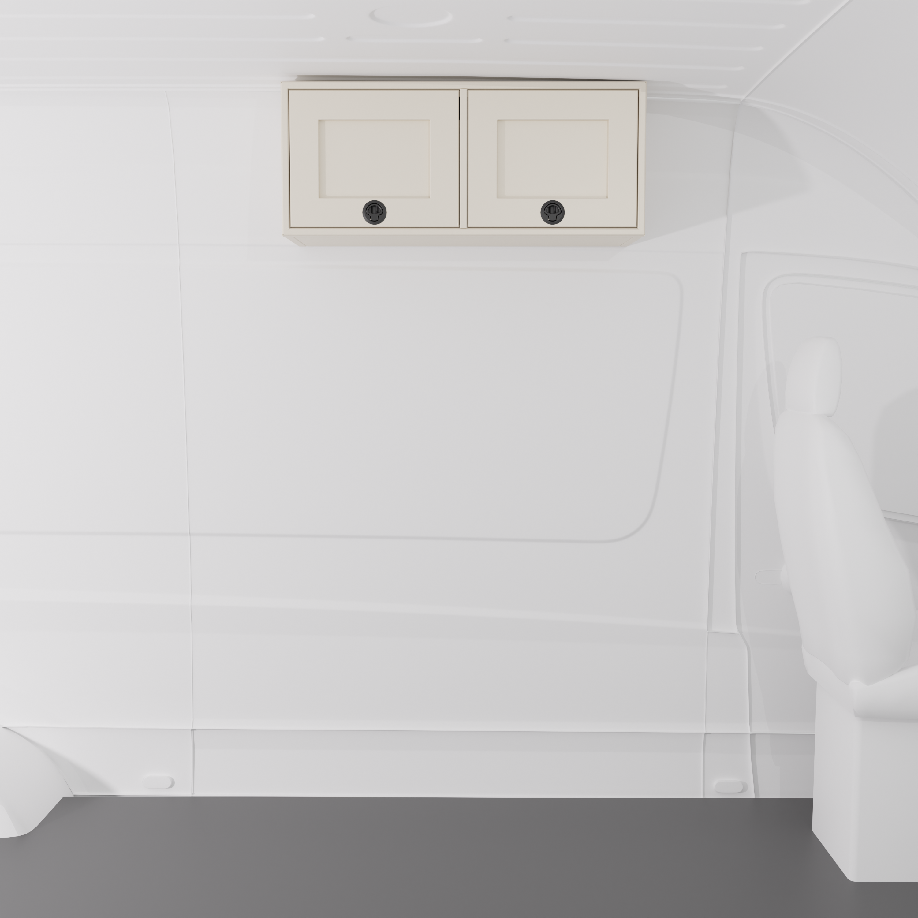 Van Wife Components - 36" Aluminum Upper Cabinet