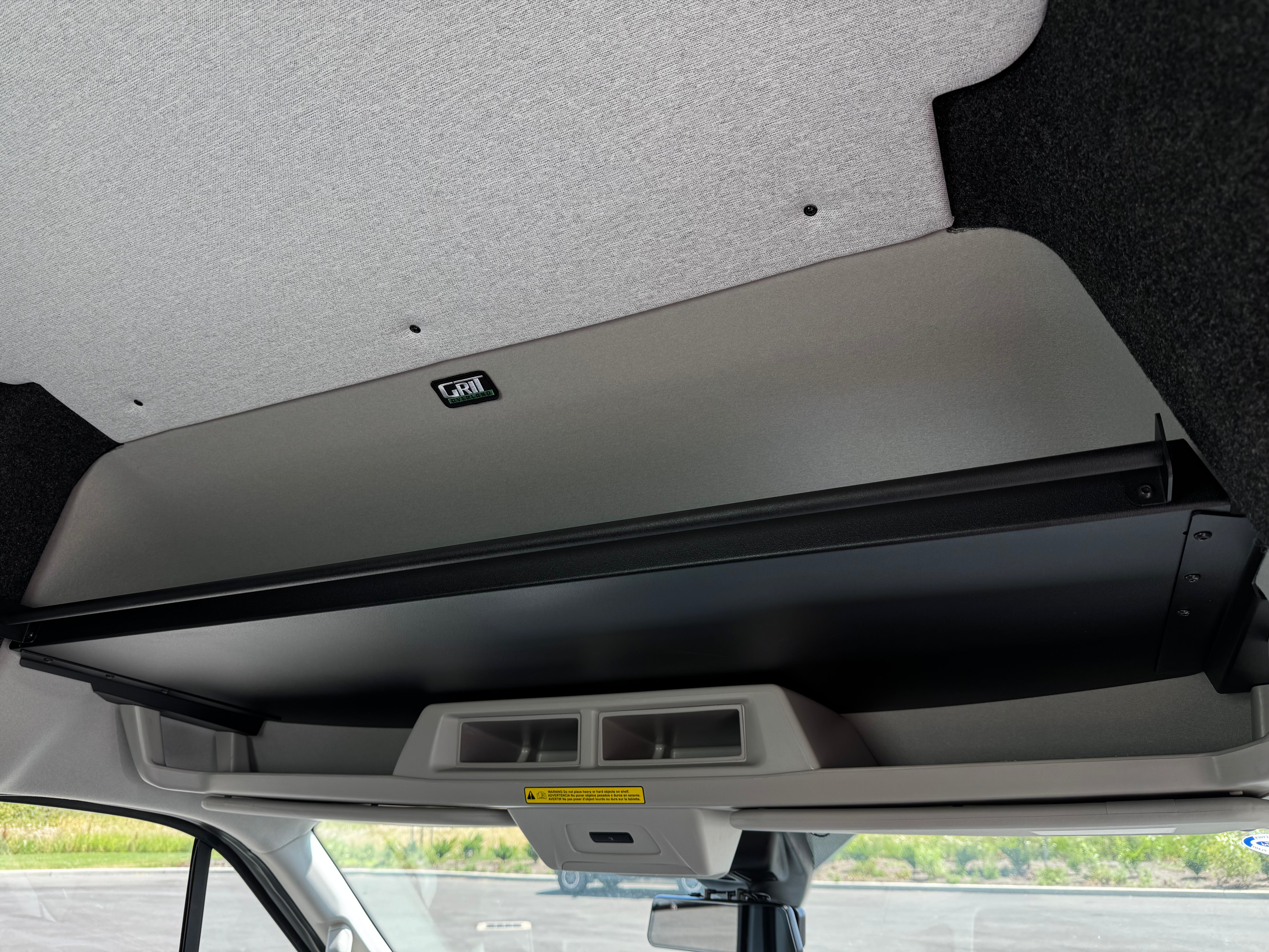 Van Wife Components Ford Transit Headliner Shelf - with Curtain Rod
