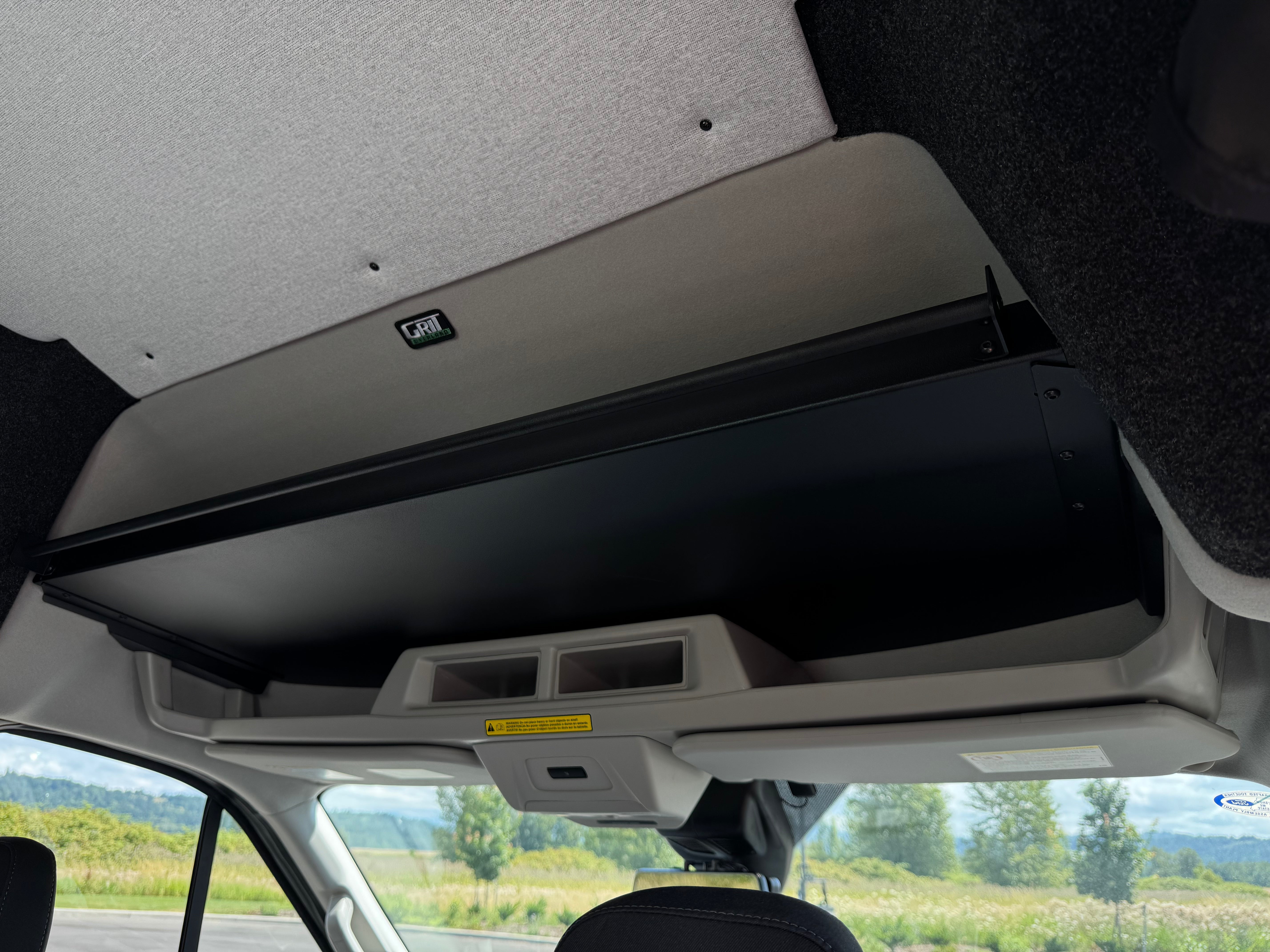 Van Wife Components Ford Transit Headliner Shelf - with Curtain Rod