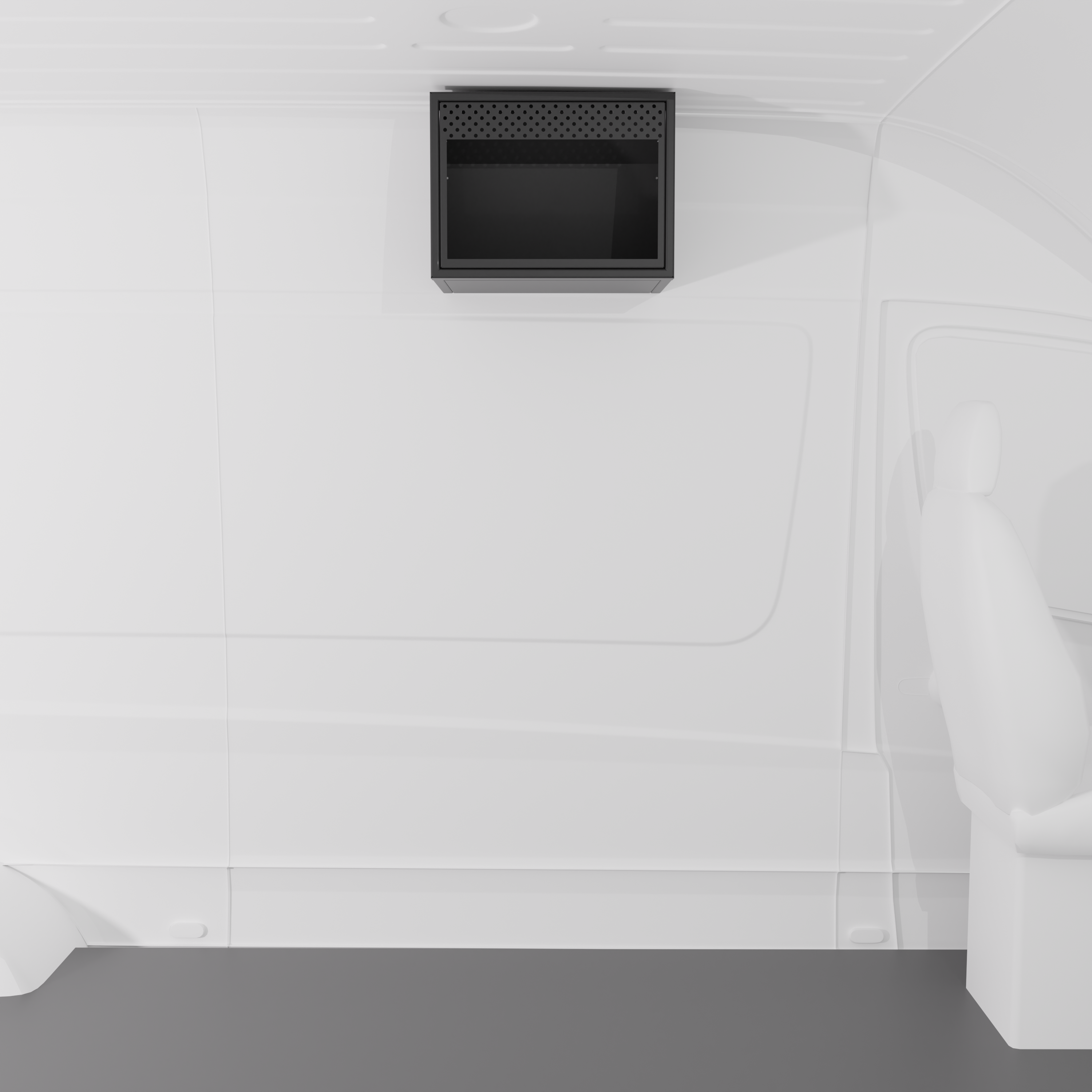 Van Wife Components - 20" Aluminum Microwave Cabinet