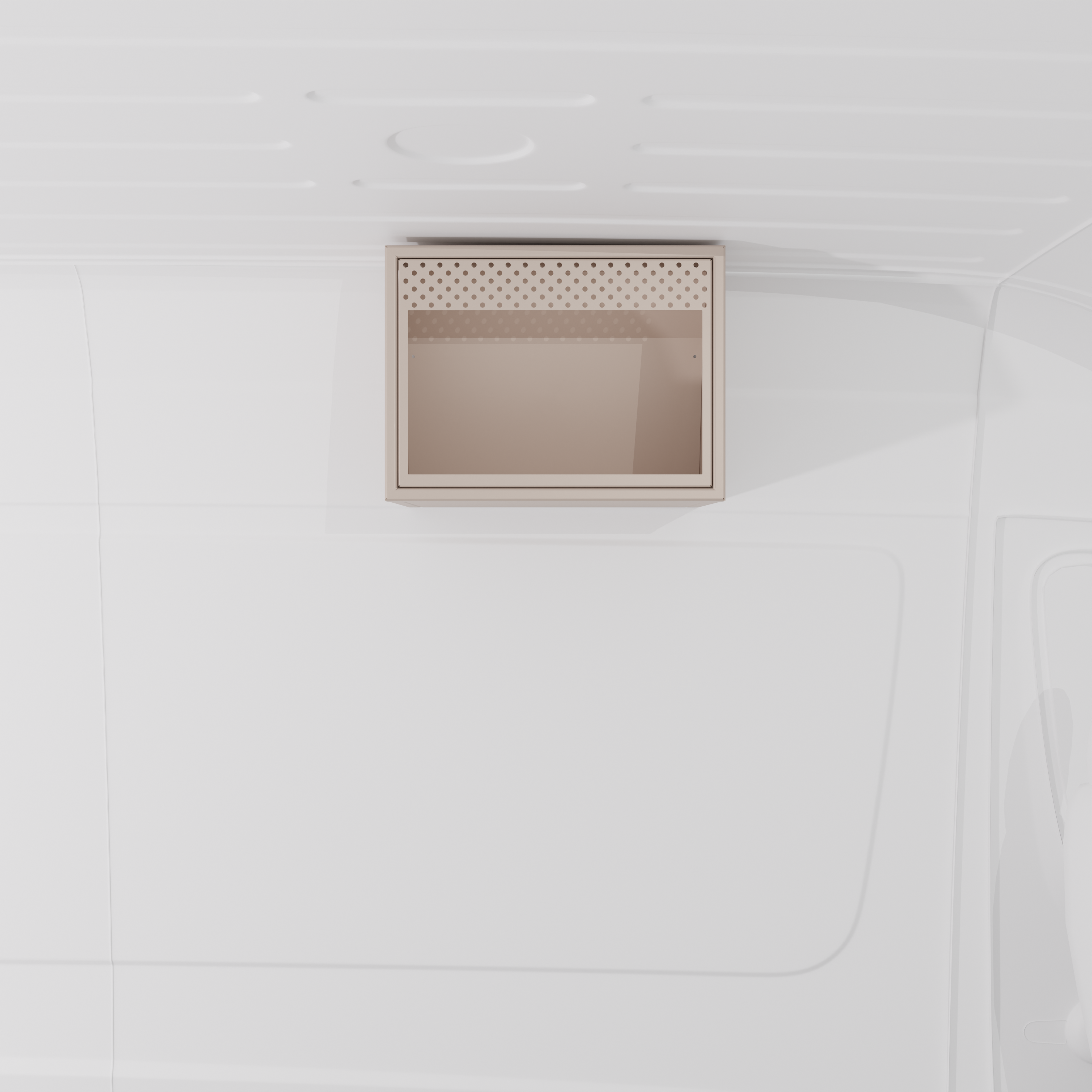 Van Wife Components - 20" Aluminum Microwave Cabinet