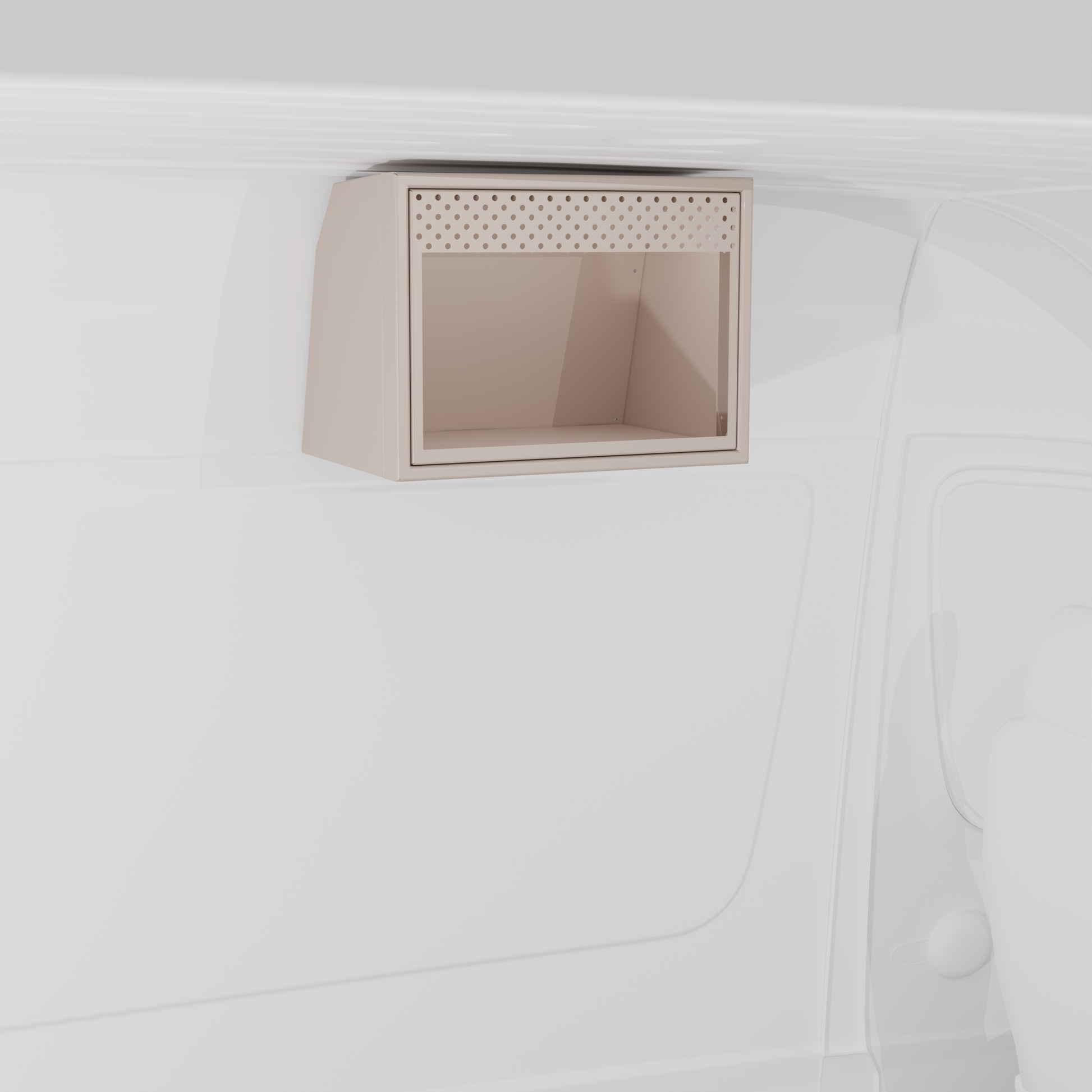 Van Wife Components - 20" Aluminum Microwave Cabinet