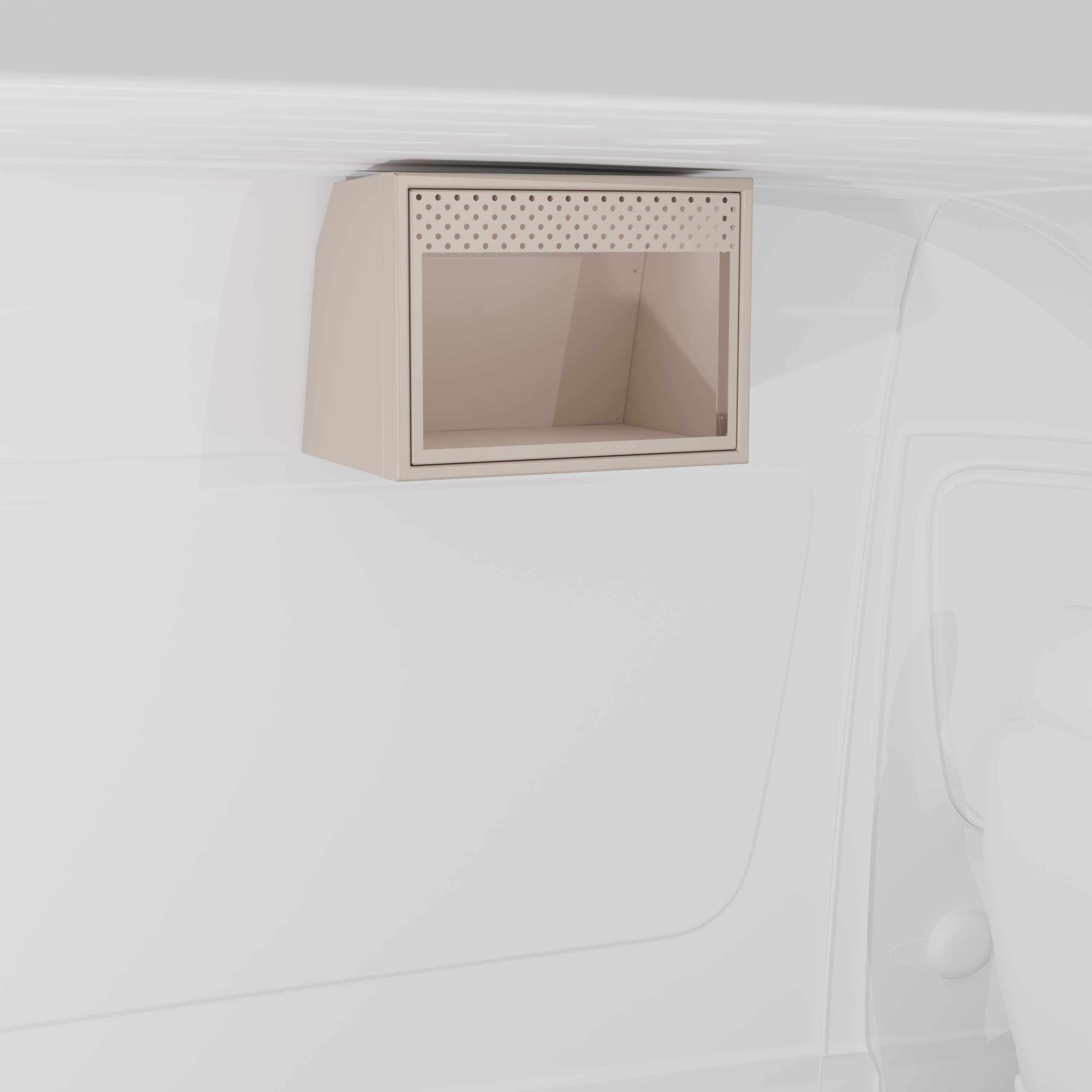 Van Wife Components - 20" Aluminum Microwave Cabinet