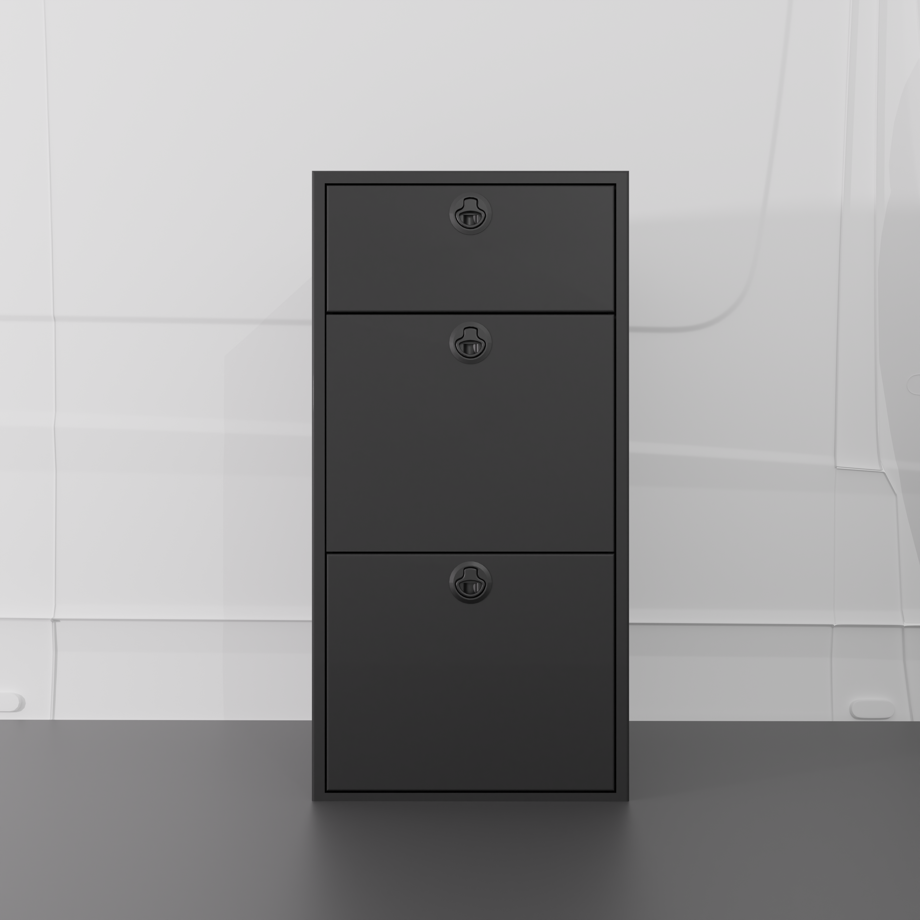 Van Wife Components - 18" Kitchen Base Cabinet - Three Drawer