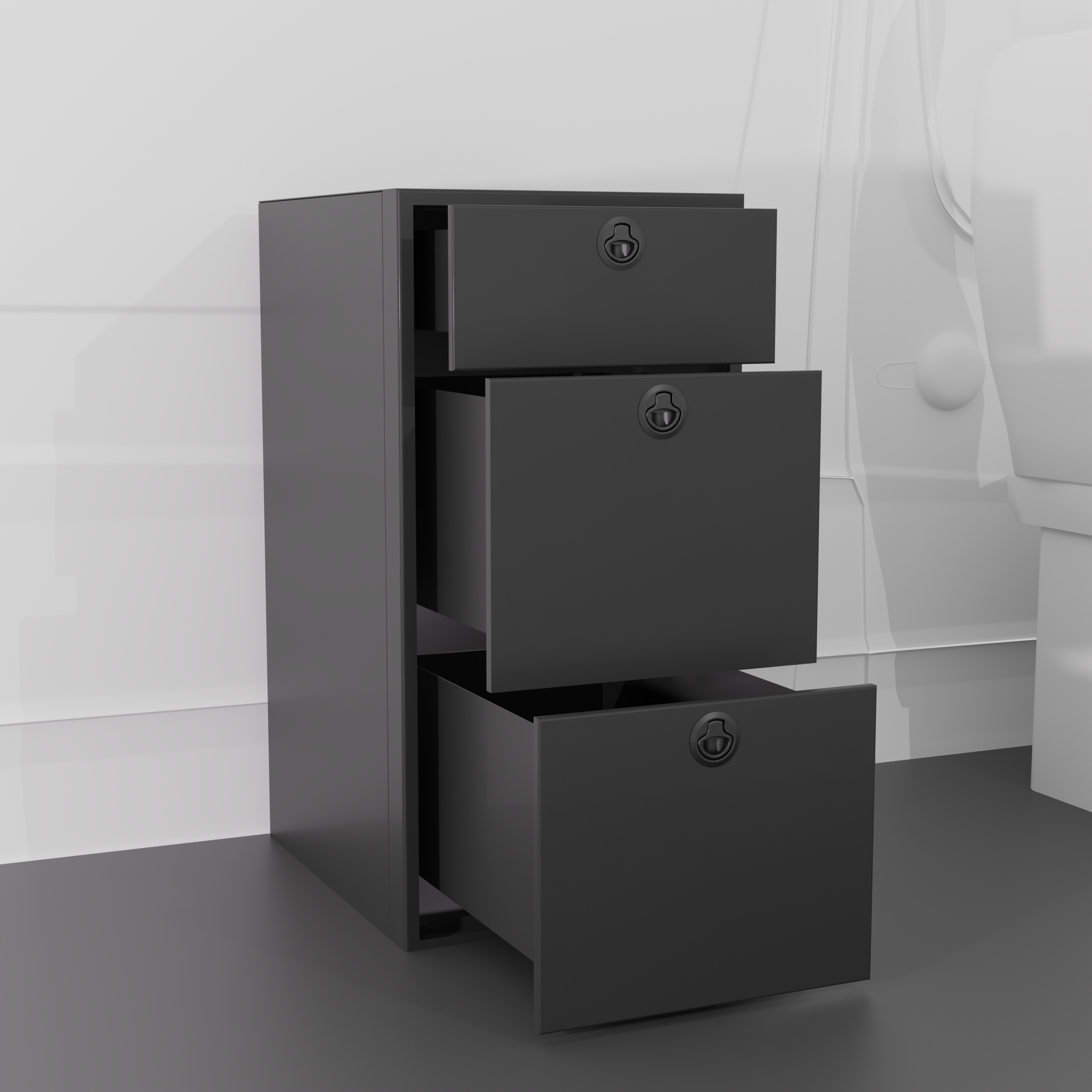 Van Wife Components - 18" Kitchen Base Cabinet - Three Drawer