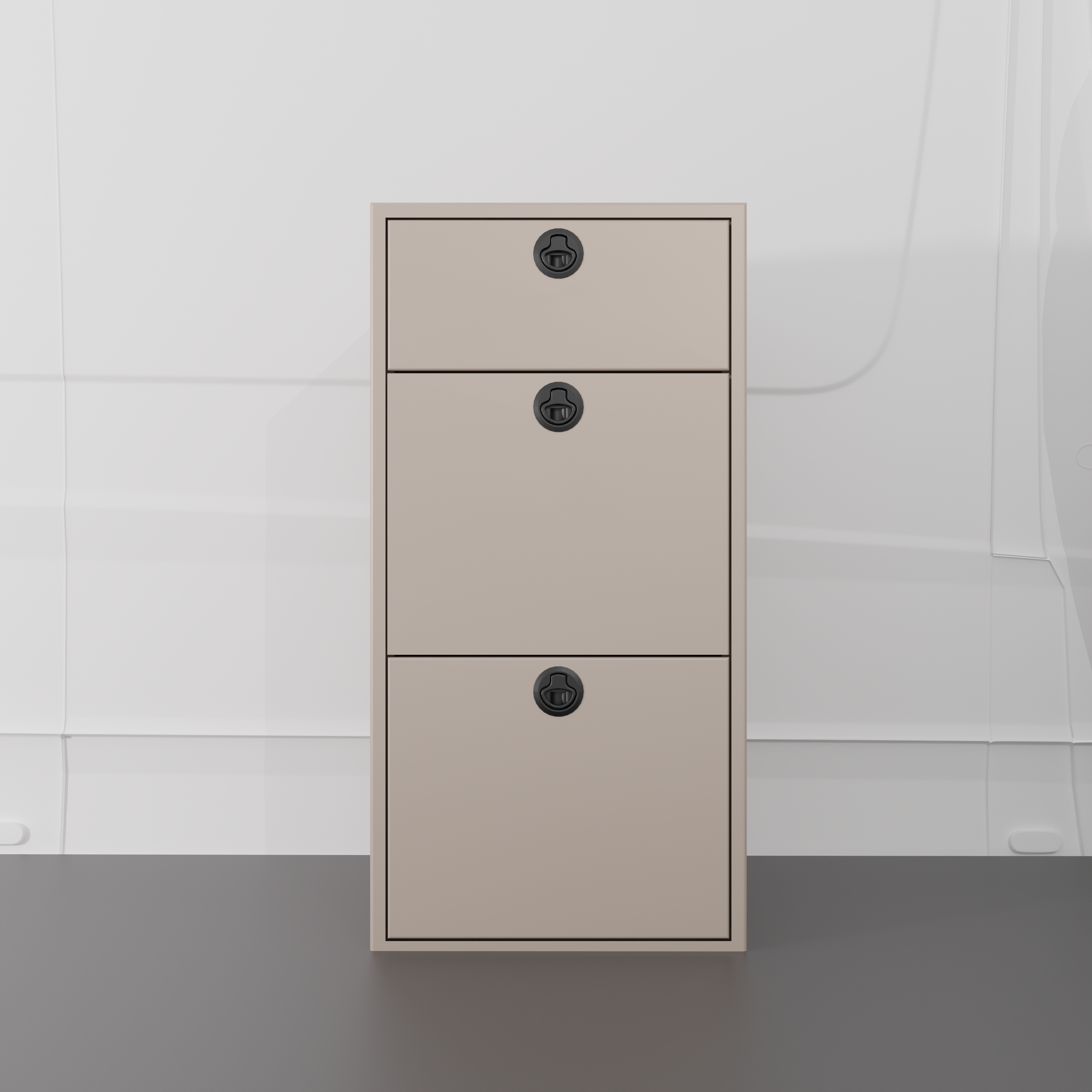 Van Wife Components - 18" Kitchen Base Cabinet - Three Drawer