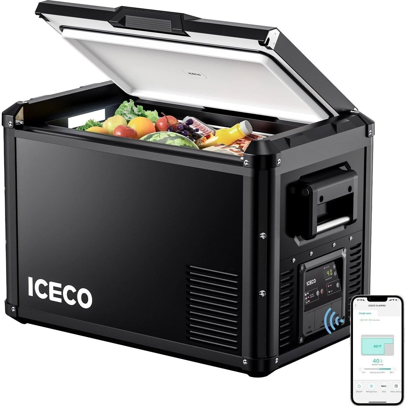 ICECO VL60ProS 12/24V Single Zone Portable Refrigerator Freezer 60L