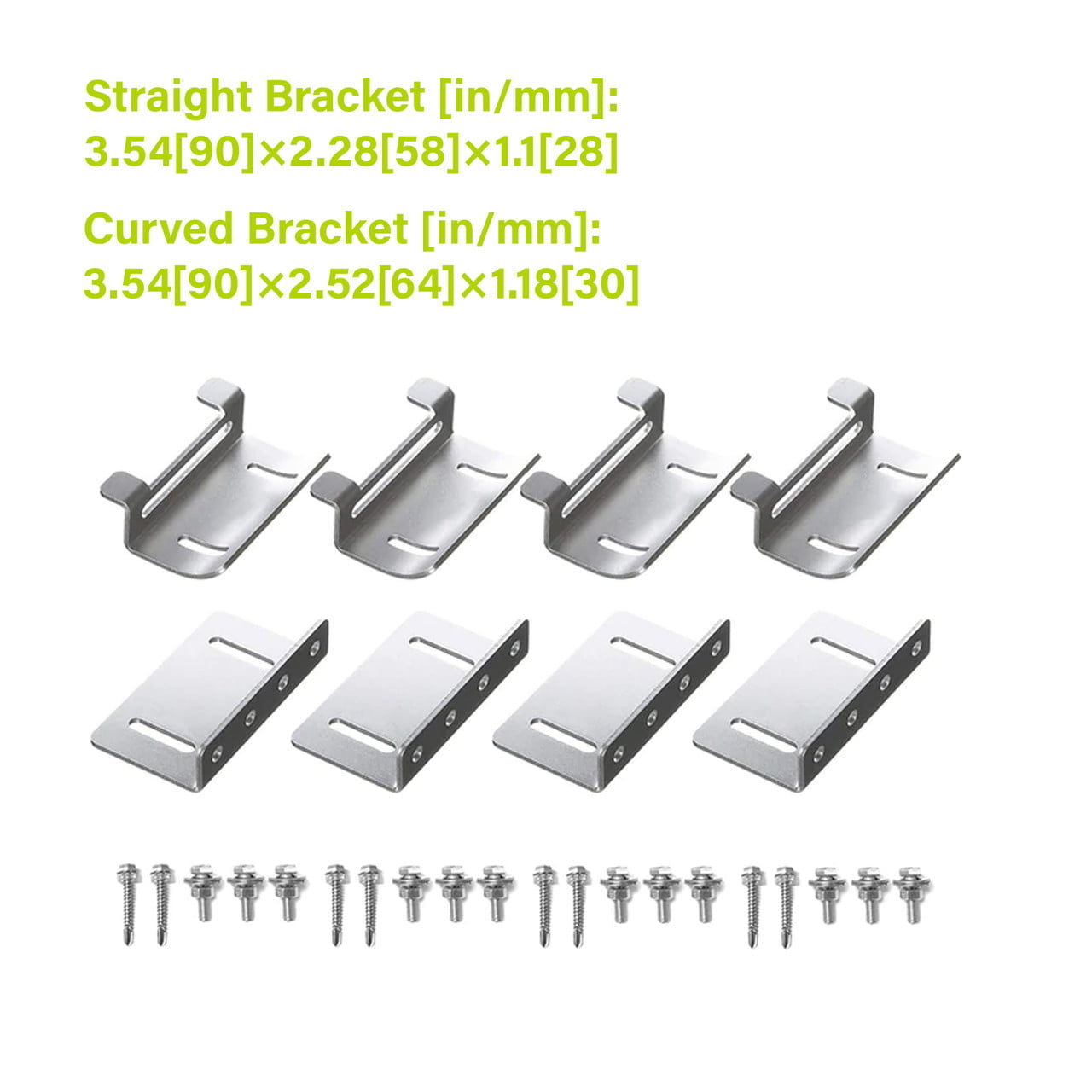 Solar Panel Z Bracket Mounts (Set of 4)