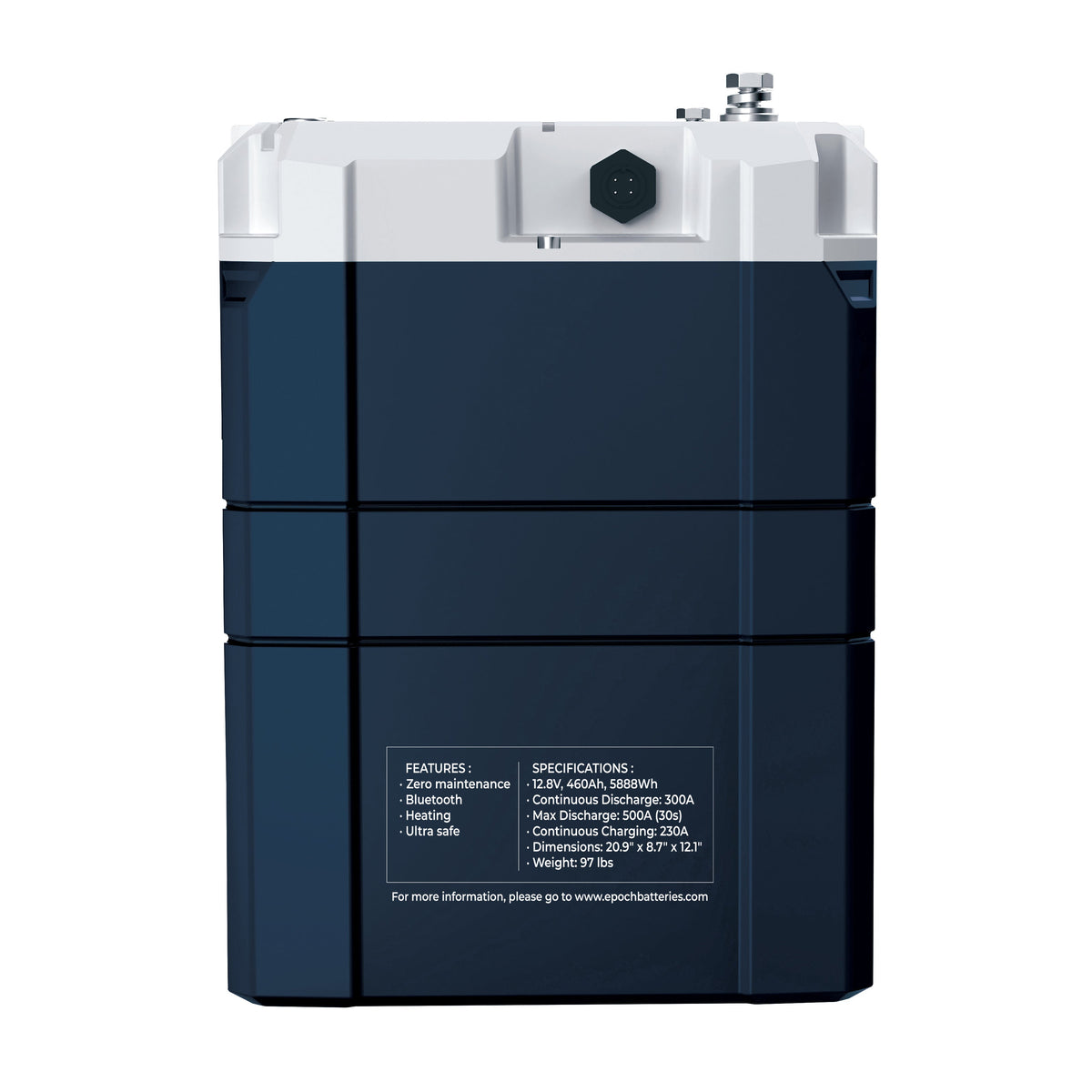 Epoch 48V 100Ah V2 Elite Series LiFePO4 Lithium Battery (5.12kWh)