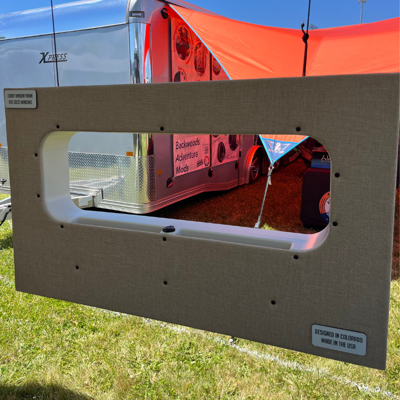 Mercedes Sprinter 10x33 Bunk Window Trim Ring with Storage Cubbies