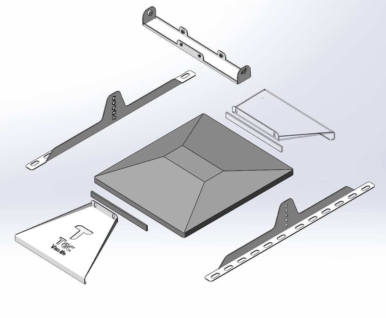 Starlink Mini Roof Rack Mounting Bracket