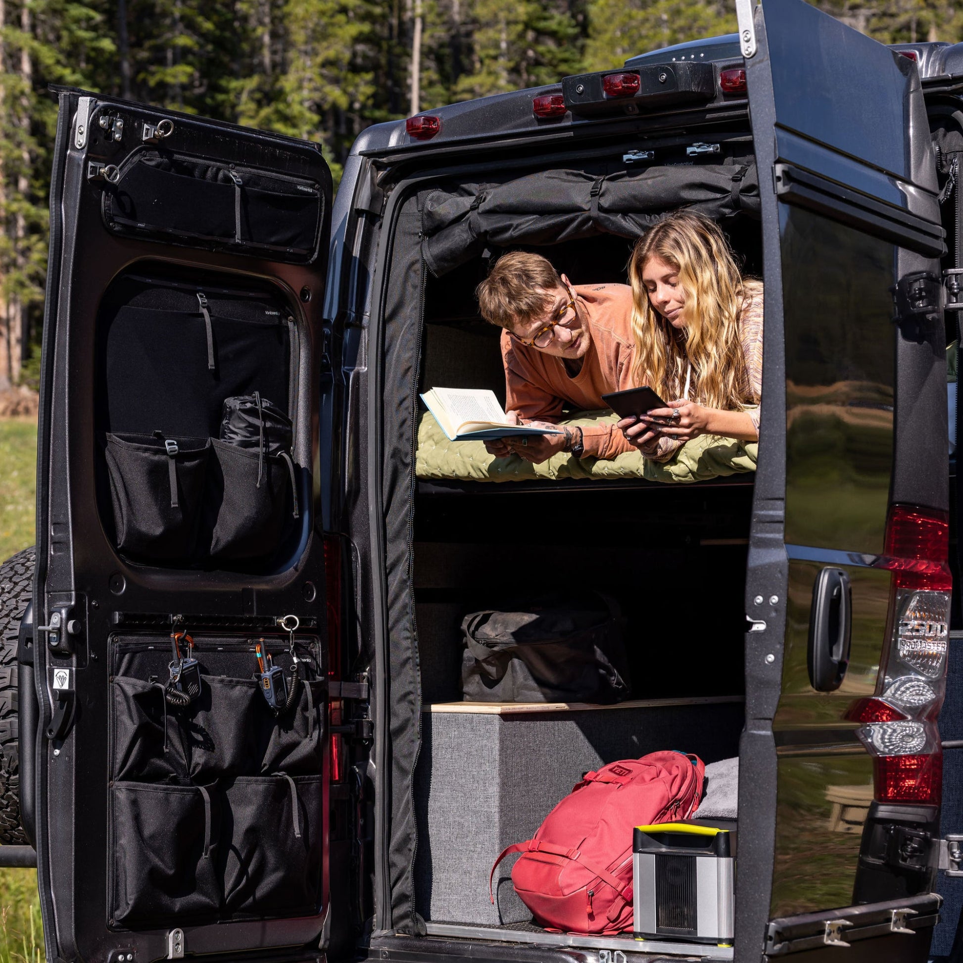 VanEssential Ram Promaster Rear Door Storage Panels (Pair) - Middle
