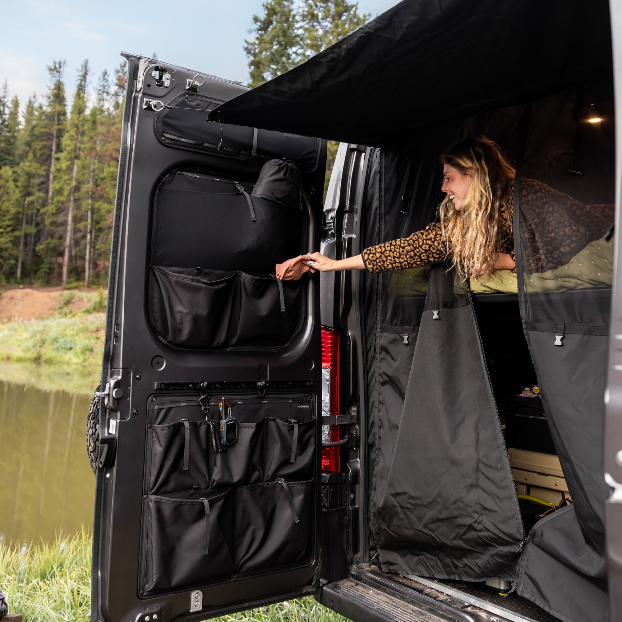 VanEssential Ram Promaster Bug Screen - Rear Doors