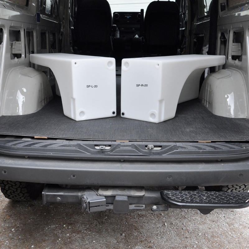 NW Conversions 20 Gallon Wheel Well Water Tank - Sprinter/Transit (Passenger Side)
