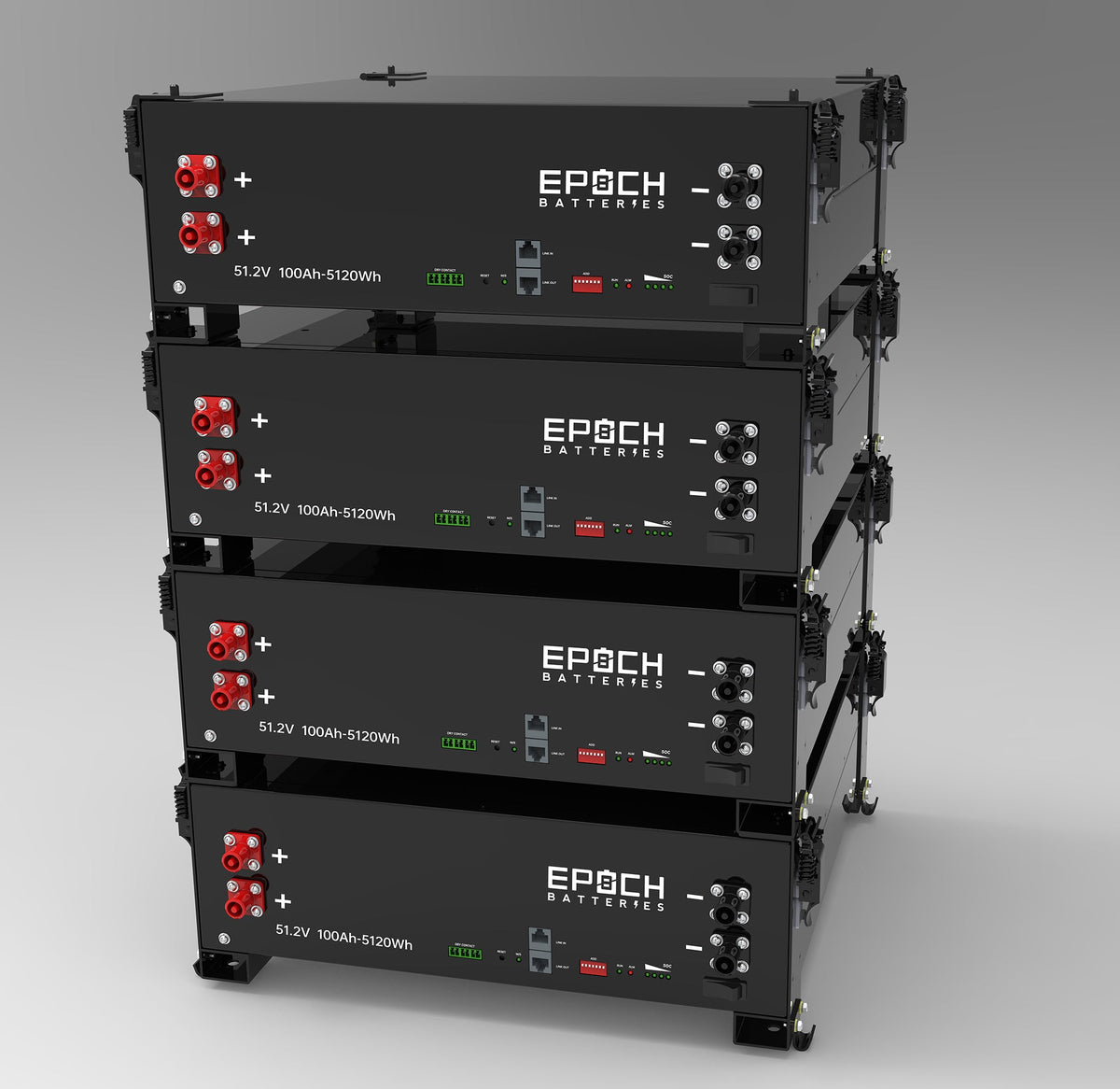Epoch 48V 100Ah (5.12kWh) - Self-Heating Server Rack Lithium Battery