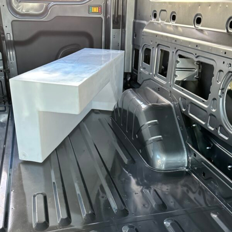 NW Conversions 24 Gallon Wheel Well Water Tank - Transit (Driver Side)