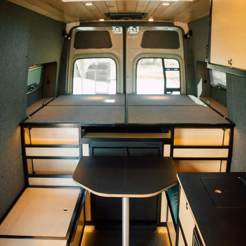 Tetravan Folding Shower 2.1 with Magnetic Zipped Curtain