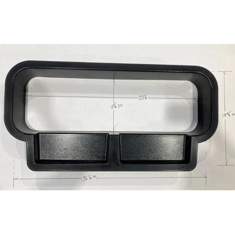 Ram Promaster Bunk Window Trim Ring with Storage Cubbies