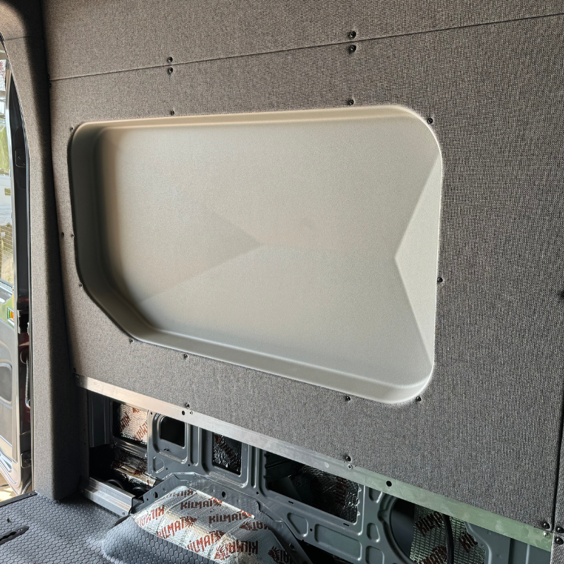 Ford Transit Innie Sleeper: Bed Bump-Out Trim - Passenger-Side