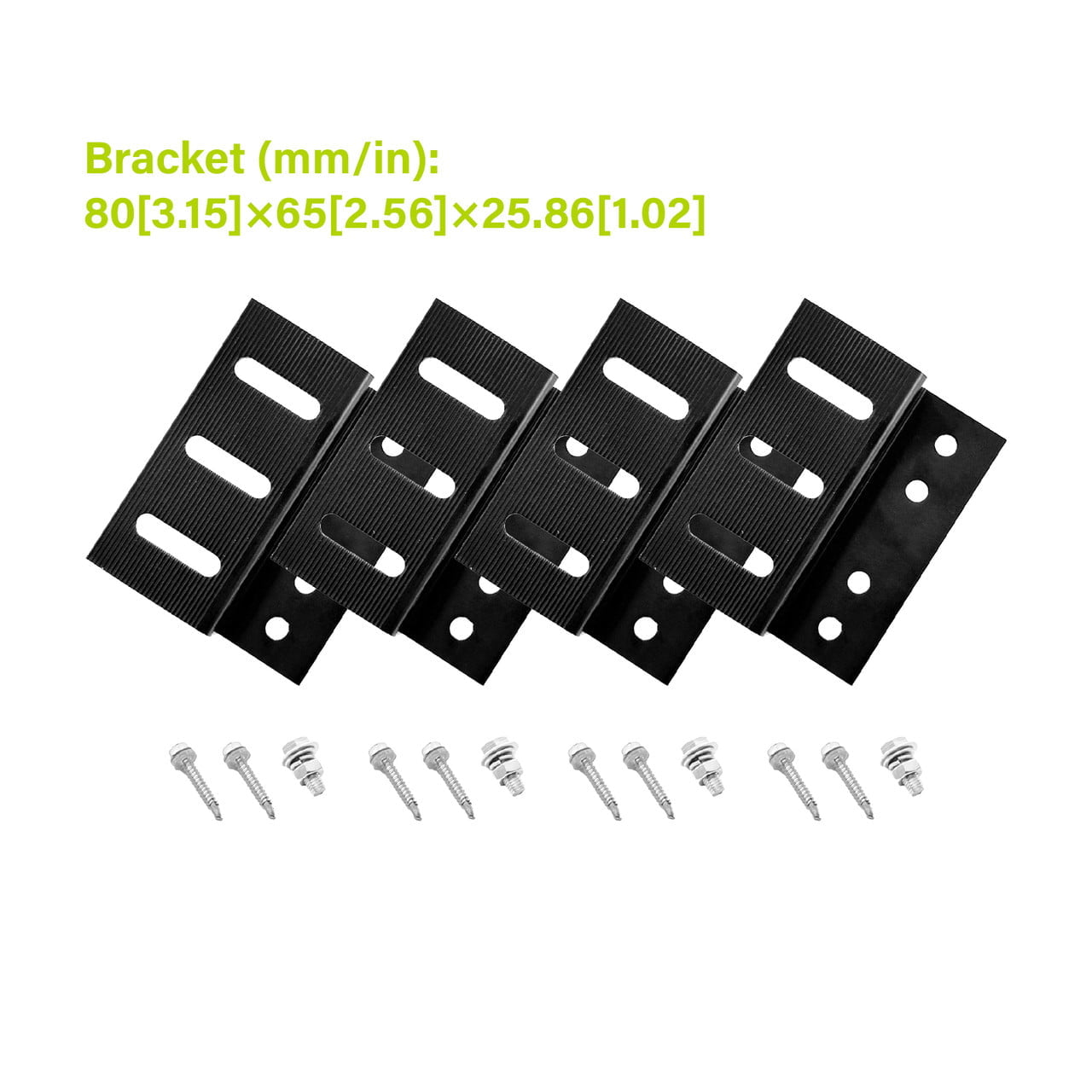 Solar Panel Z Bracket Mounts (Set of 4)