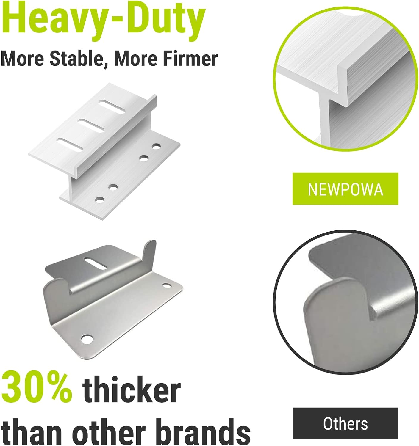 Solar Panel Z Bracket Mounts (Set of 4)