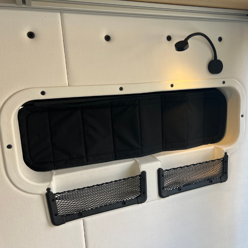 Mercedes Sprinter 10x33 Bunk Window Trim Ring with Storage Cubbies