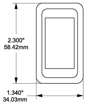 Blue Sea 8268 Contura Mounting Bracket - Single